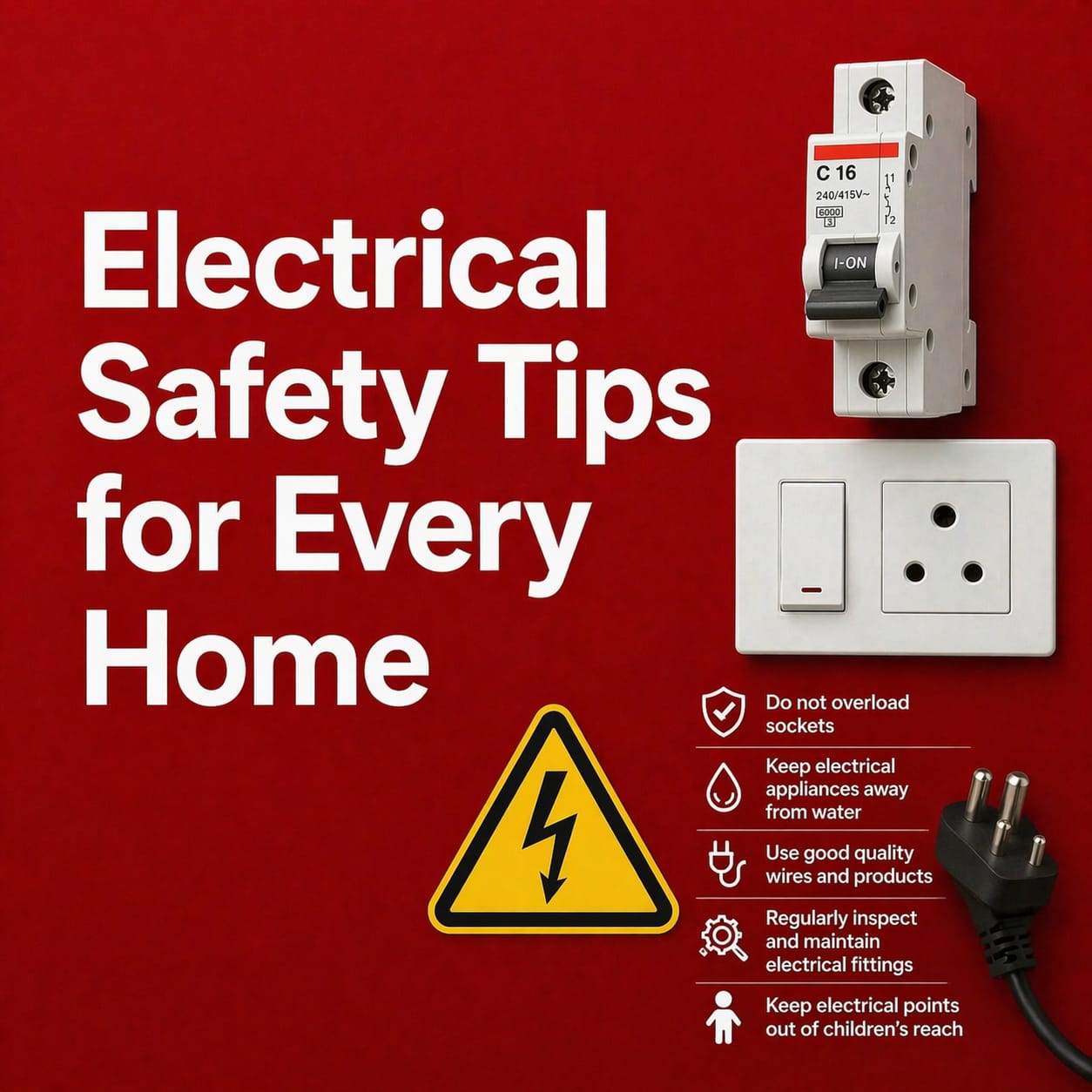 ELECTRICAL SAFETY TIPS FOR EVERY HOME