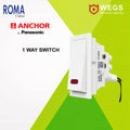 20A 1 WAY SWITCH WITH NEON 250W SABL LOAD