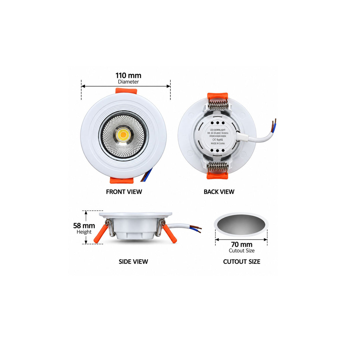 GM Ario LED COB Downlight 7W