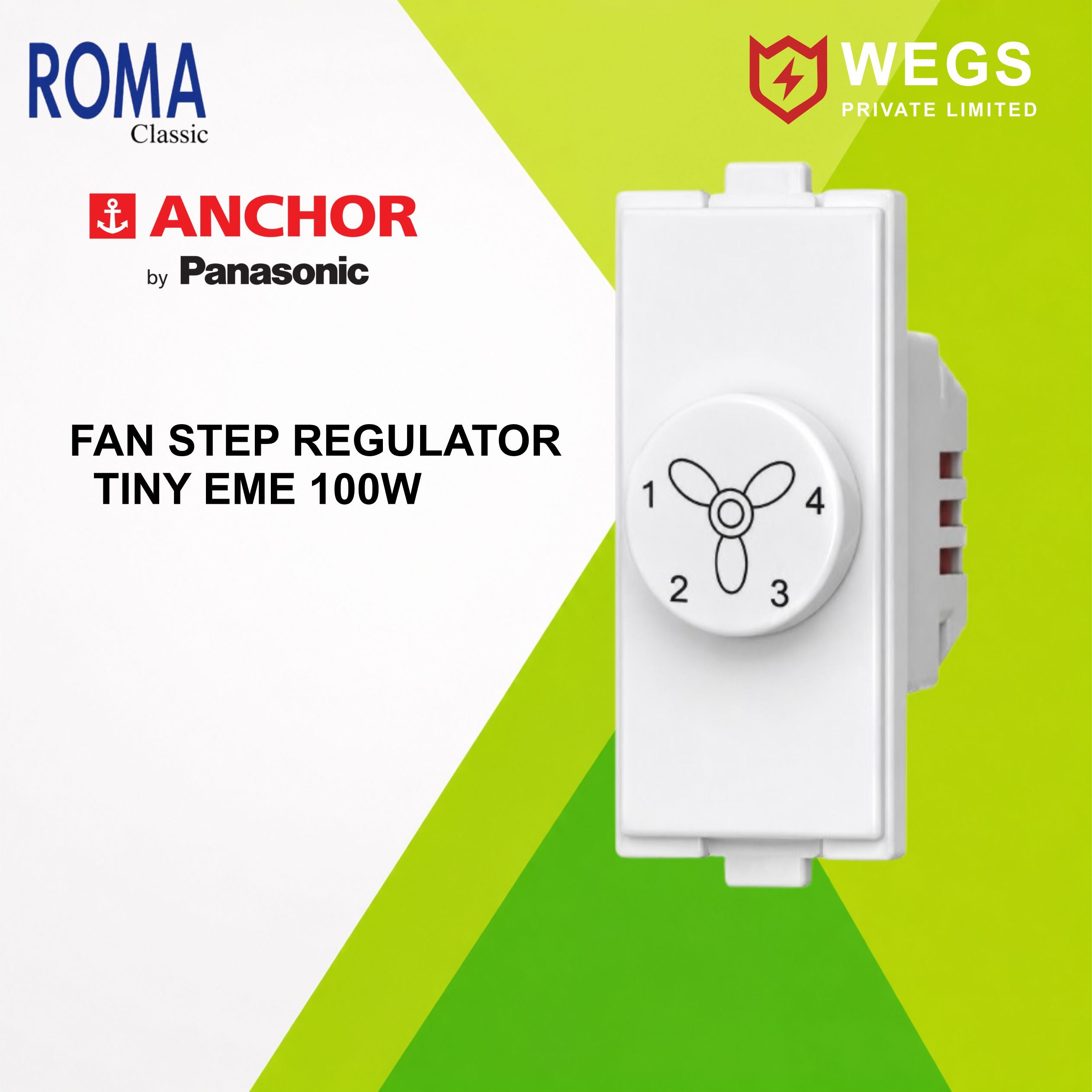 FAN STEP REGULATOR TINY EME 100W FAN REGULATORS