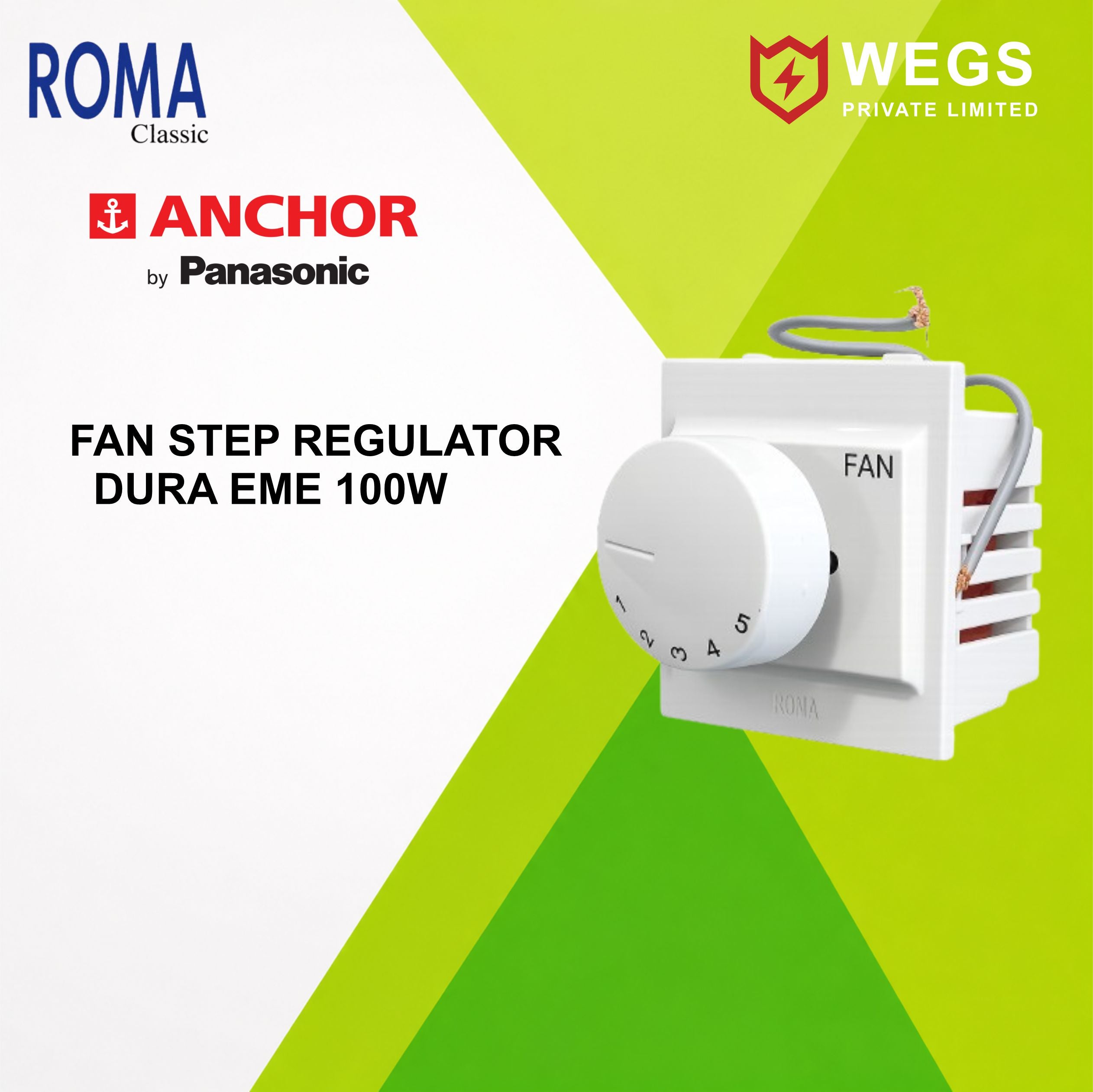 FAN STEP REGULATOR DURA EME 100W FAN REGULATORS