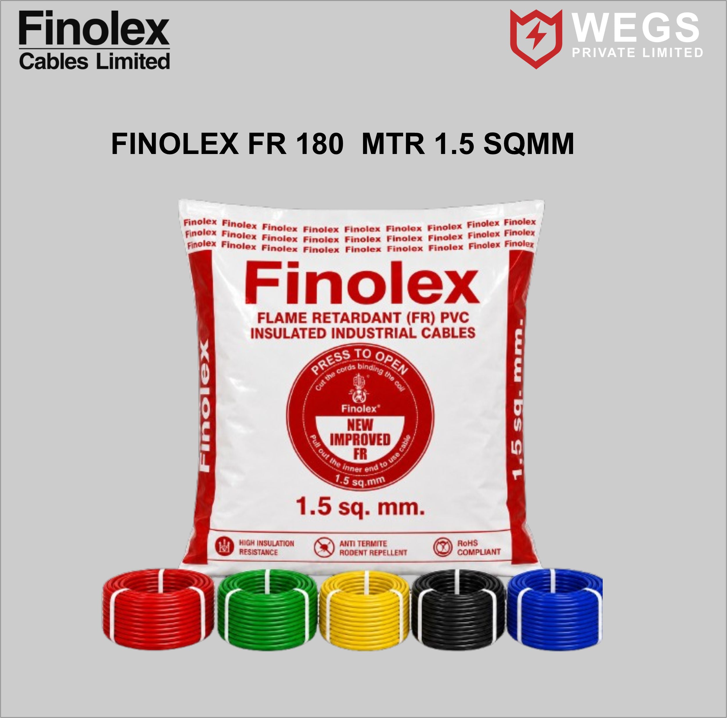 FINOLEX 1.5SQ MM WIRE (180MTR)