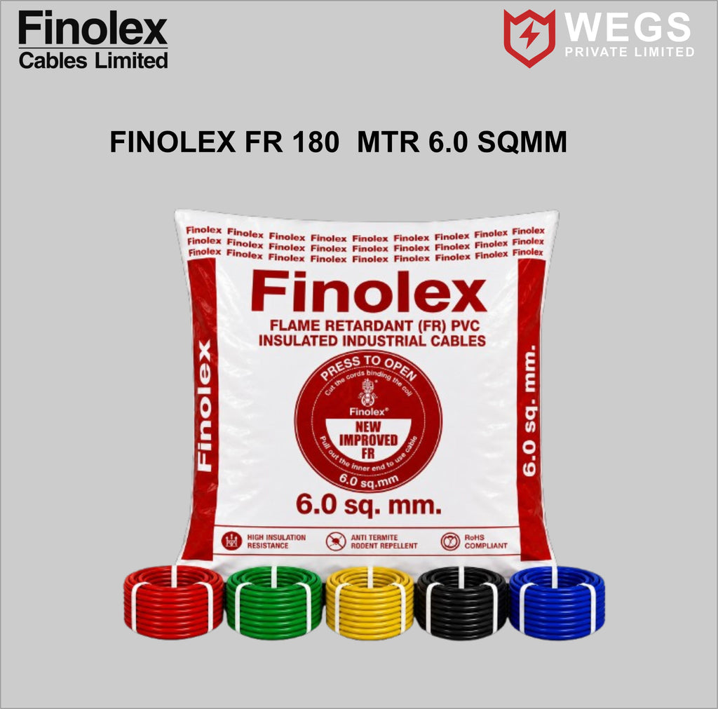 FINOLEX 6.0SQ MM WIRE (180MTR)