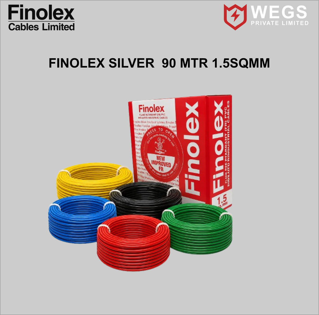 FINOLEX 1.5SQ MM WIRE (90MTR) SILVER