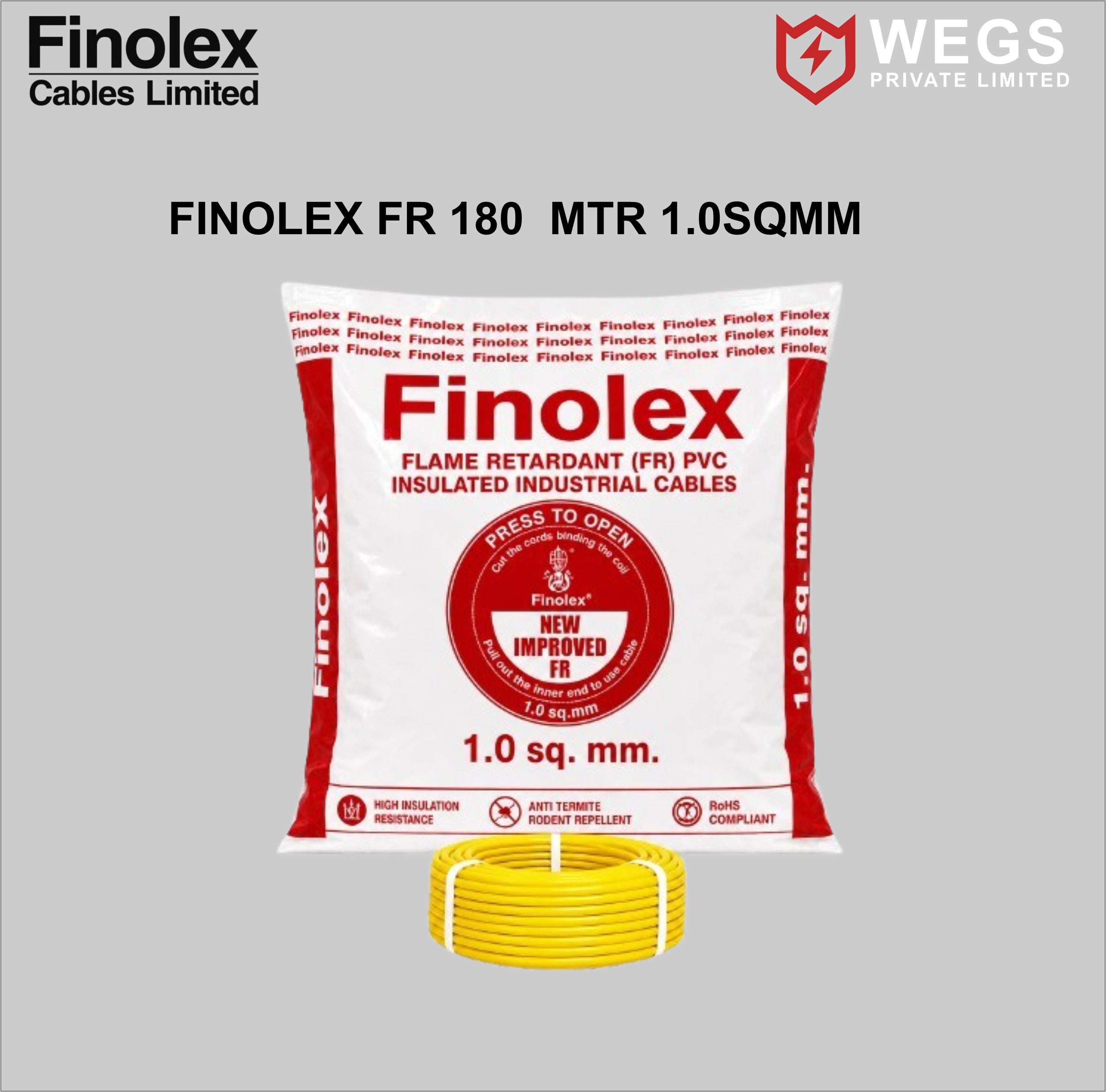 FINOLEX 1.0SQ MM WIRE (180MTR)