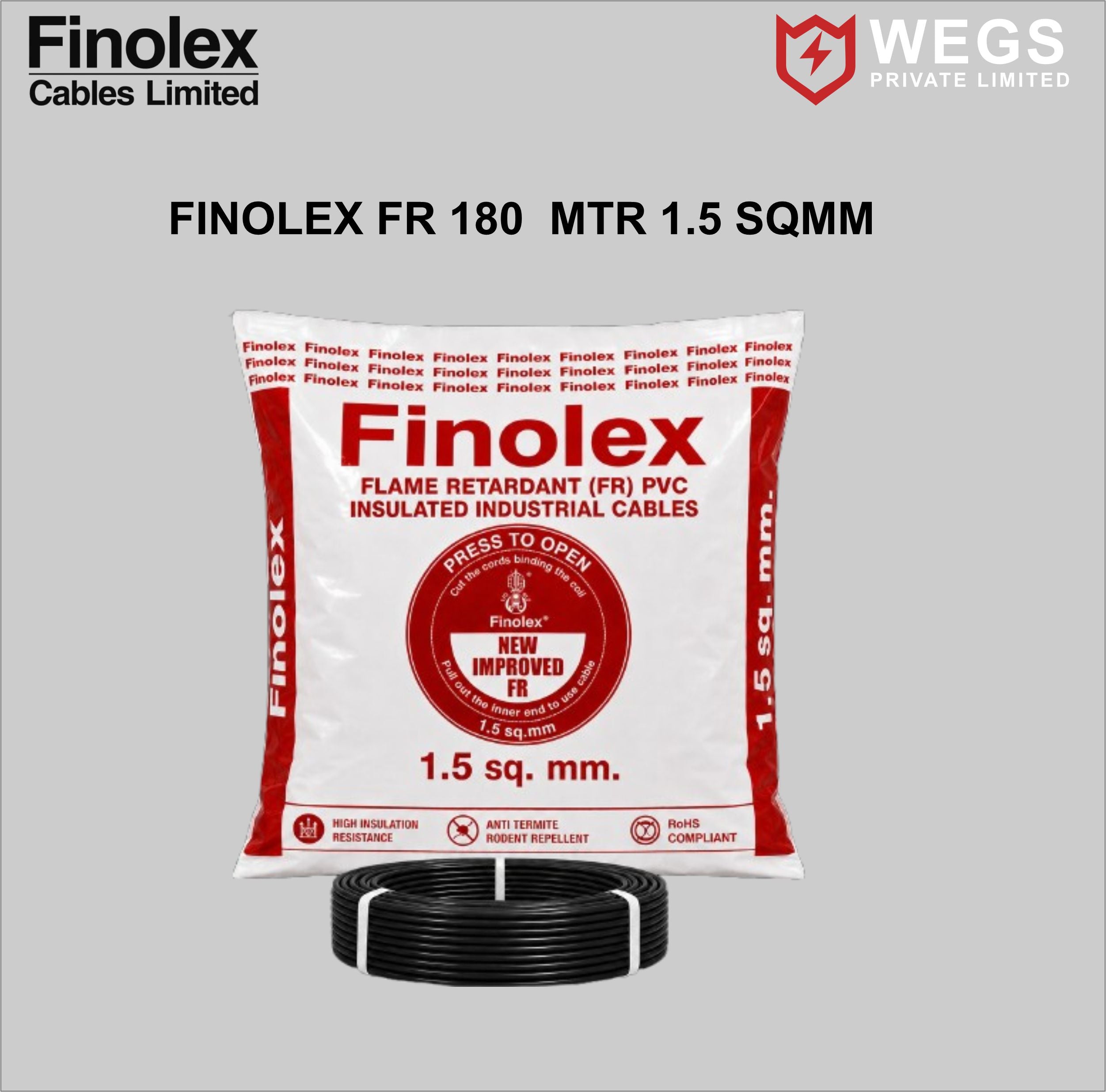 FINOLEX 1.5SQ MM WIRE (180MTR)