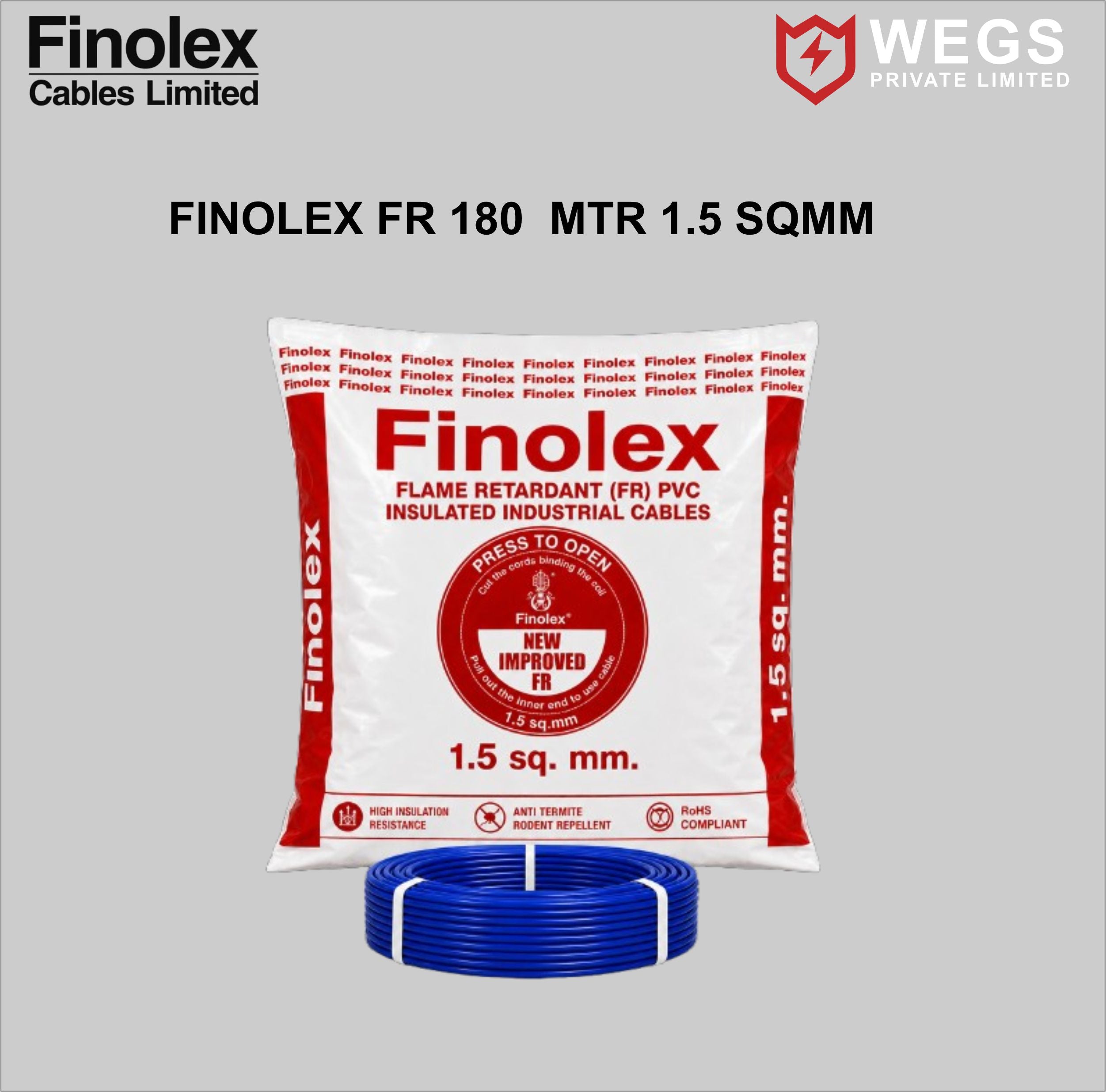 FINOLEX 1.5SQ MM WIRE (180MTR)