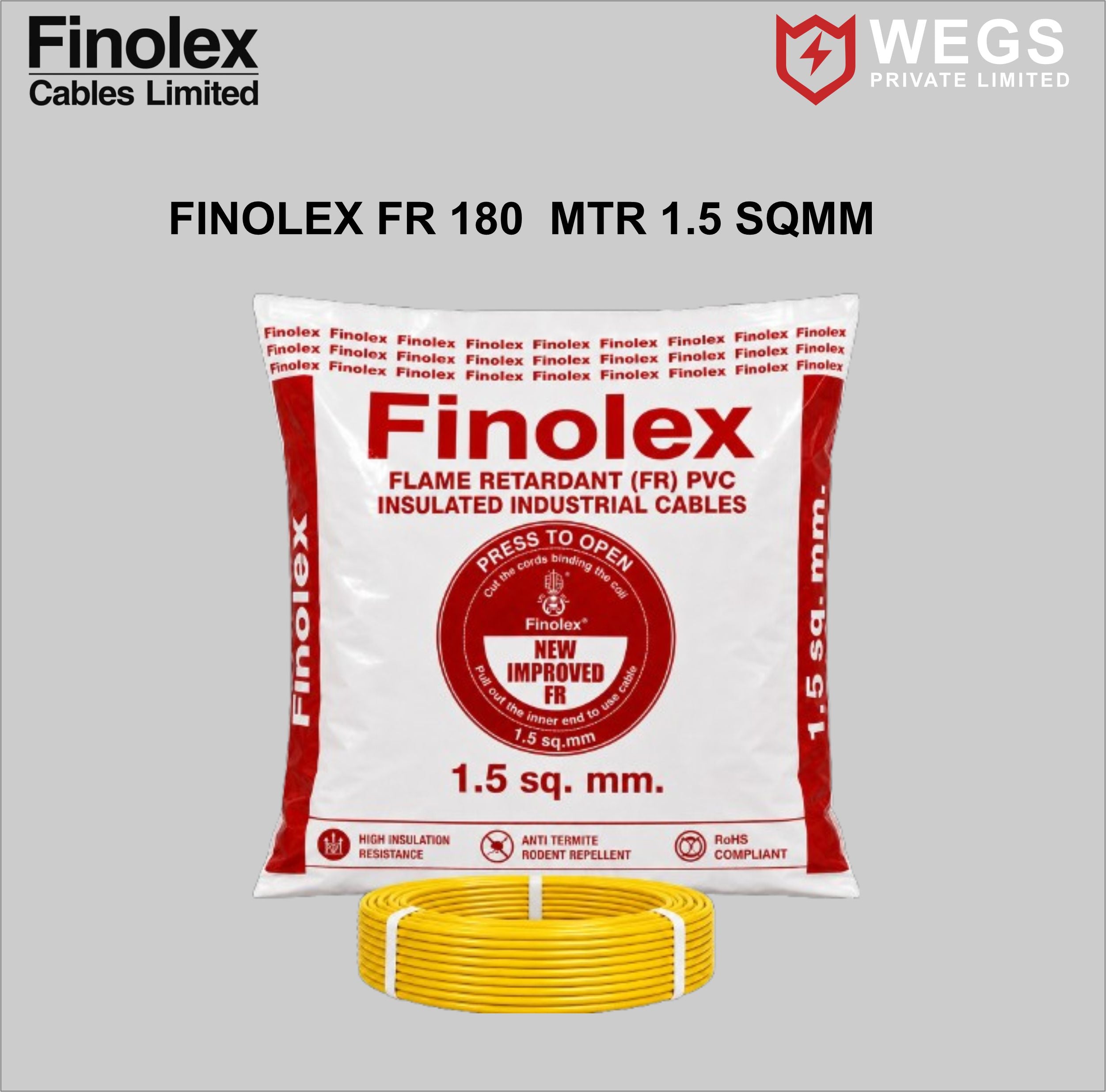 FINOLEX 1.5SQ MM WIRE (180MTR)