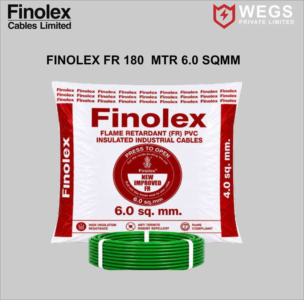 FINOLEX 6.0SQ MM WIRE (180MTR)