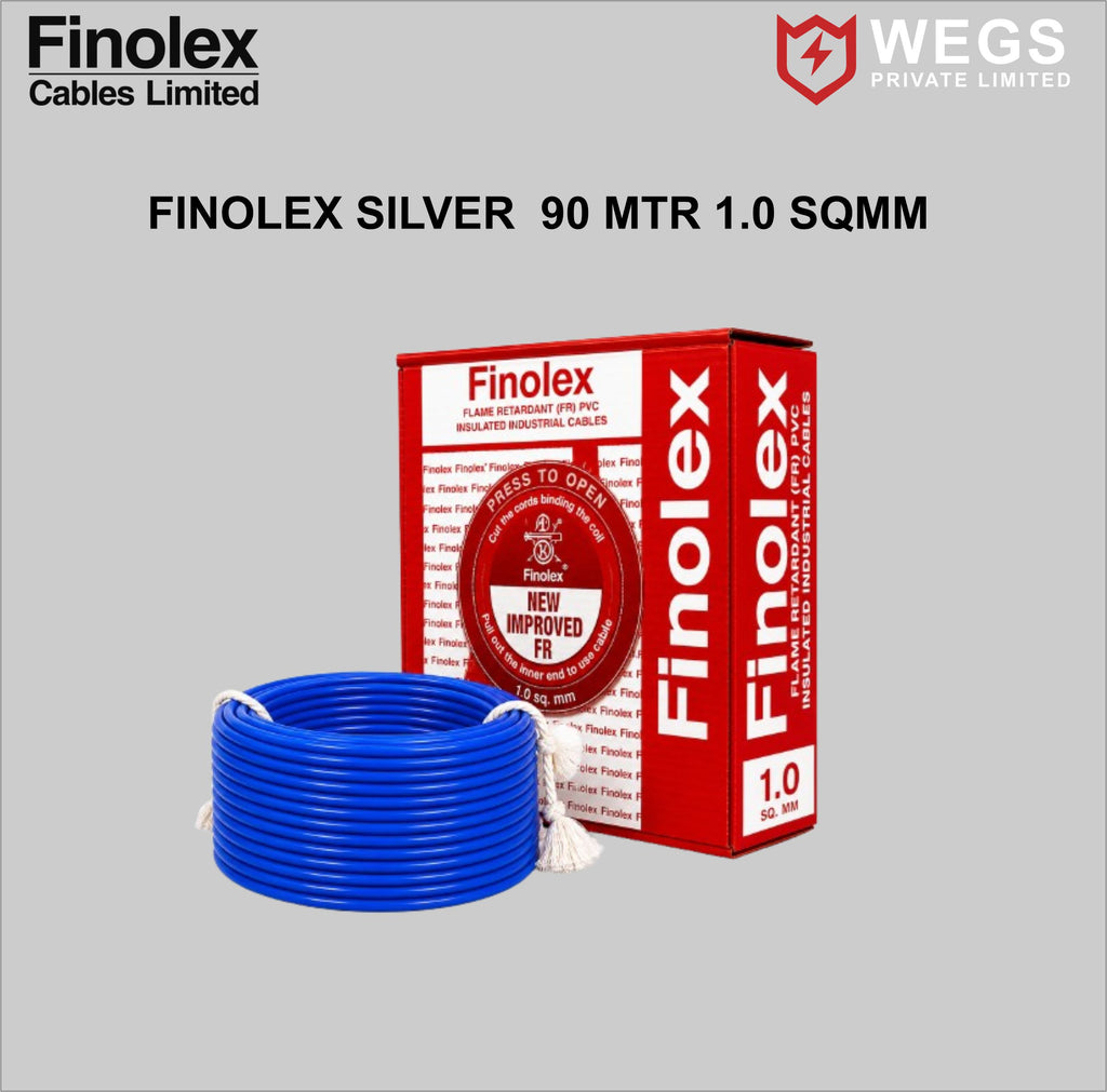 FINOLEX 1.0SQ MM WIRE (90MTR) SILVER