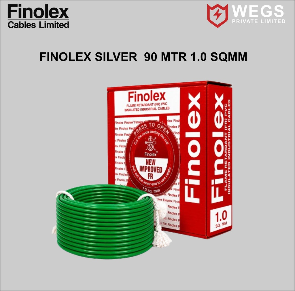 FINOLEX 1.0SQ MM WIRE (90MTR) SILVER
