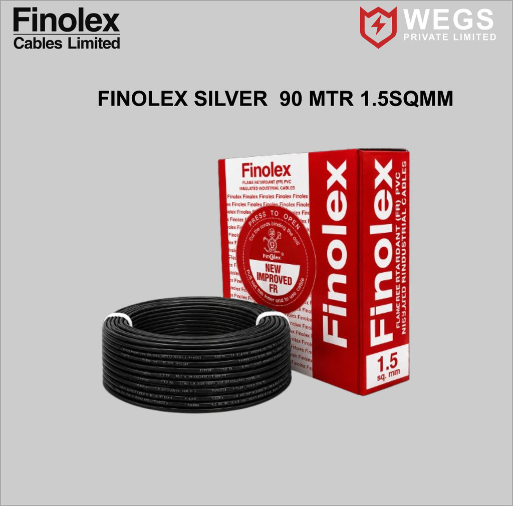 FINOLEX 1.5SQ MM WIRE (90MTR) SILVER