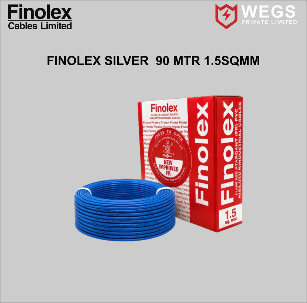 FINOLEX 1.5SQ MM WIRE (90MTR) SILVER