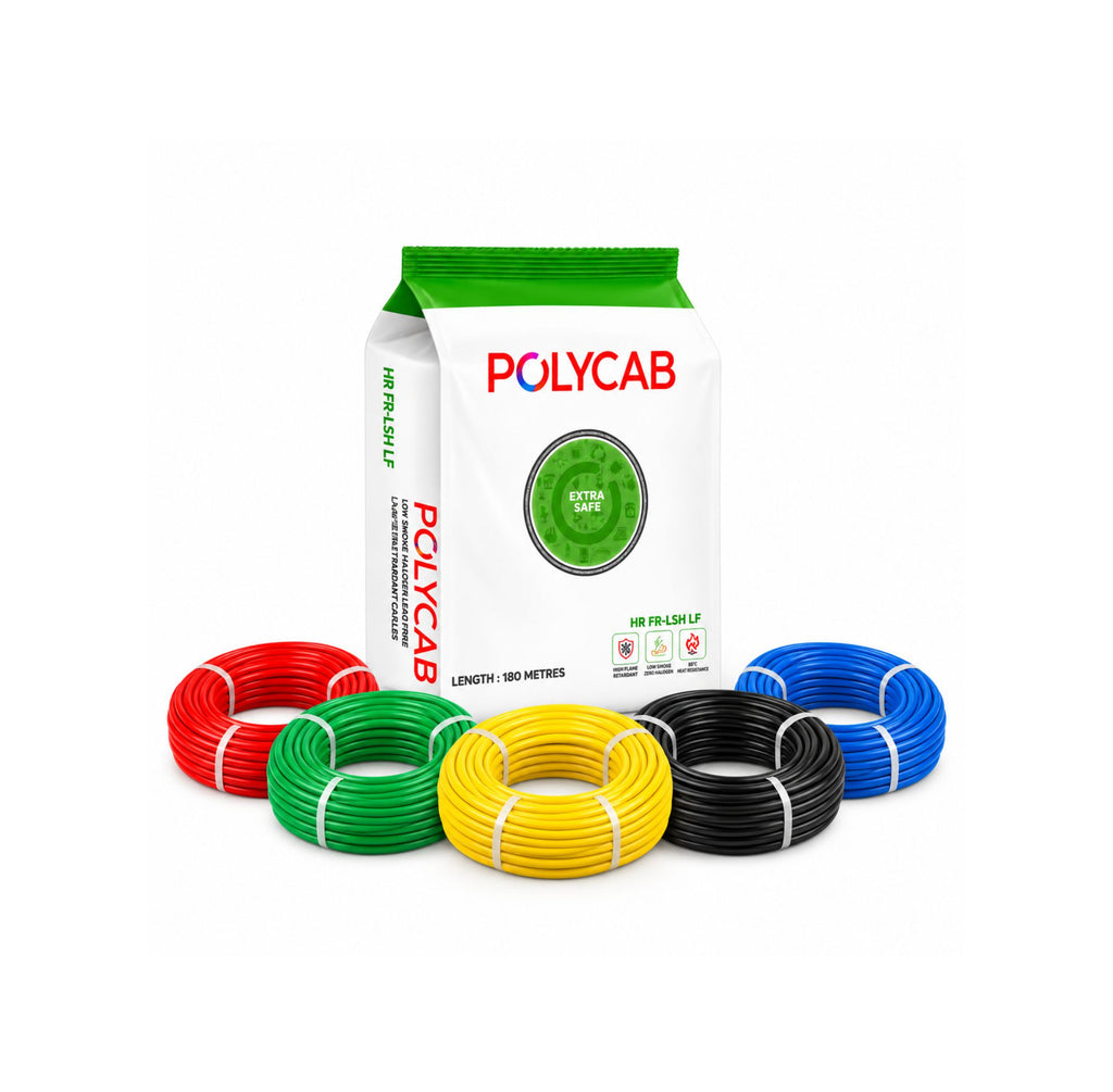 Polycab Maxima + Green Wire HR FR-LSH LF 2.5SQ MM (180MTR)