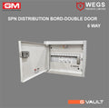 DISTRIBUTION BOX 6 WAY SPN IP42 DOUBLE DOOR G-HOME