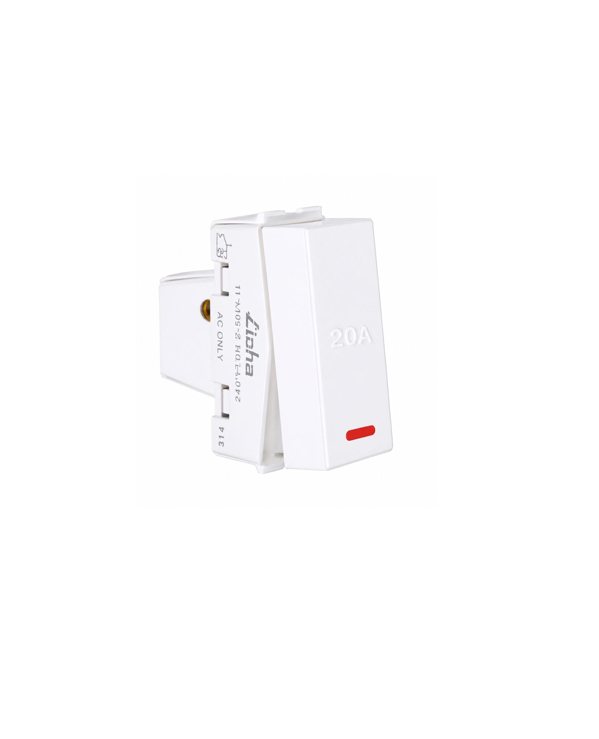 Lisha S7 20A 1 Way Switch With Neon