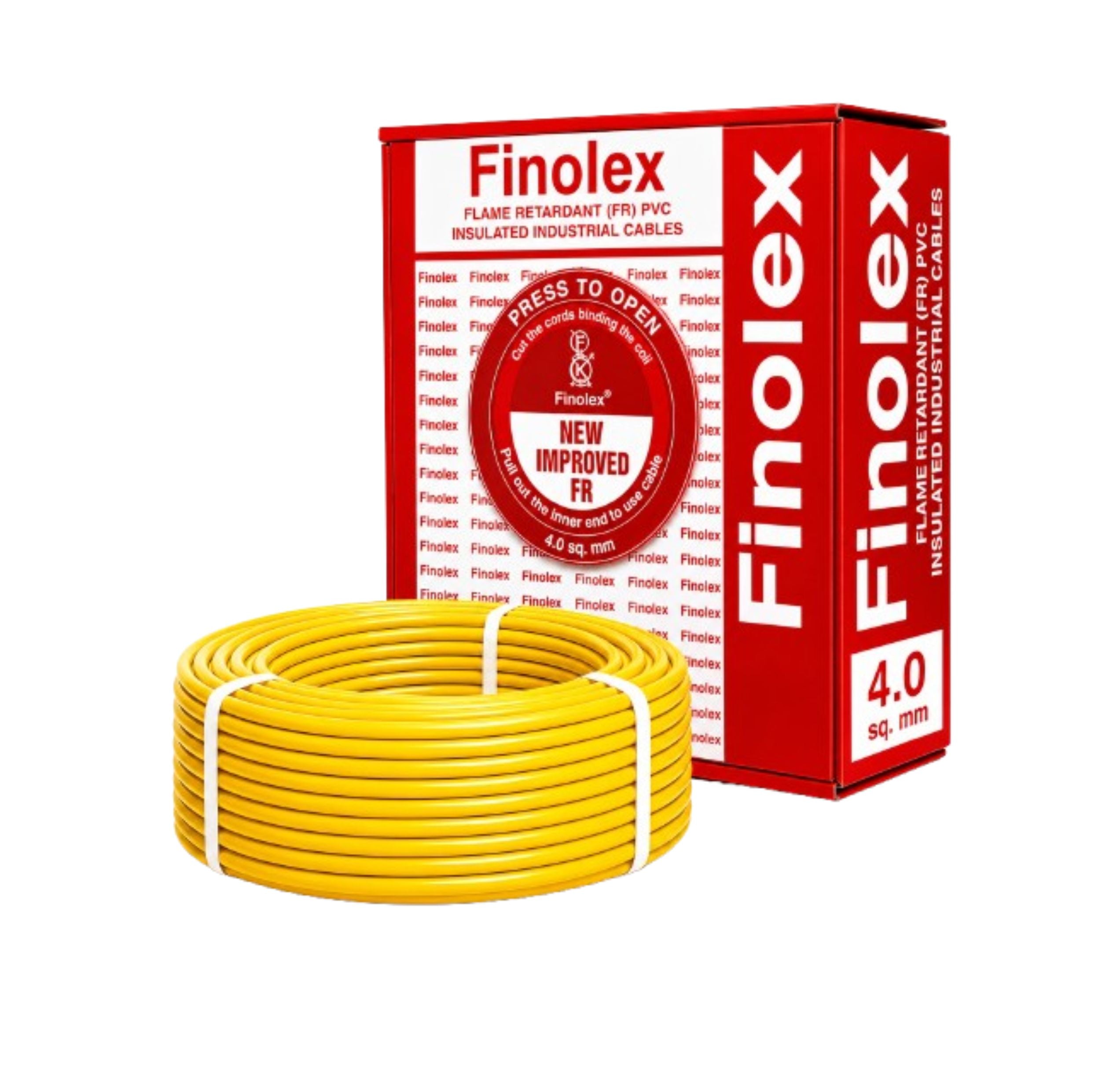 Finolex 4.0SQ MM Wire (90MTR) Silver