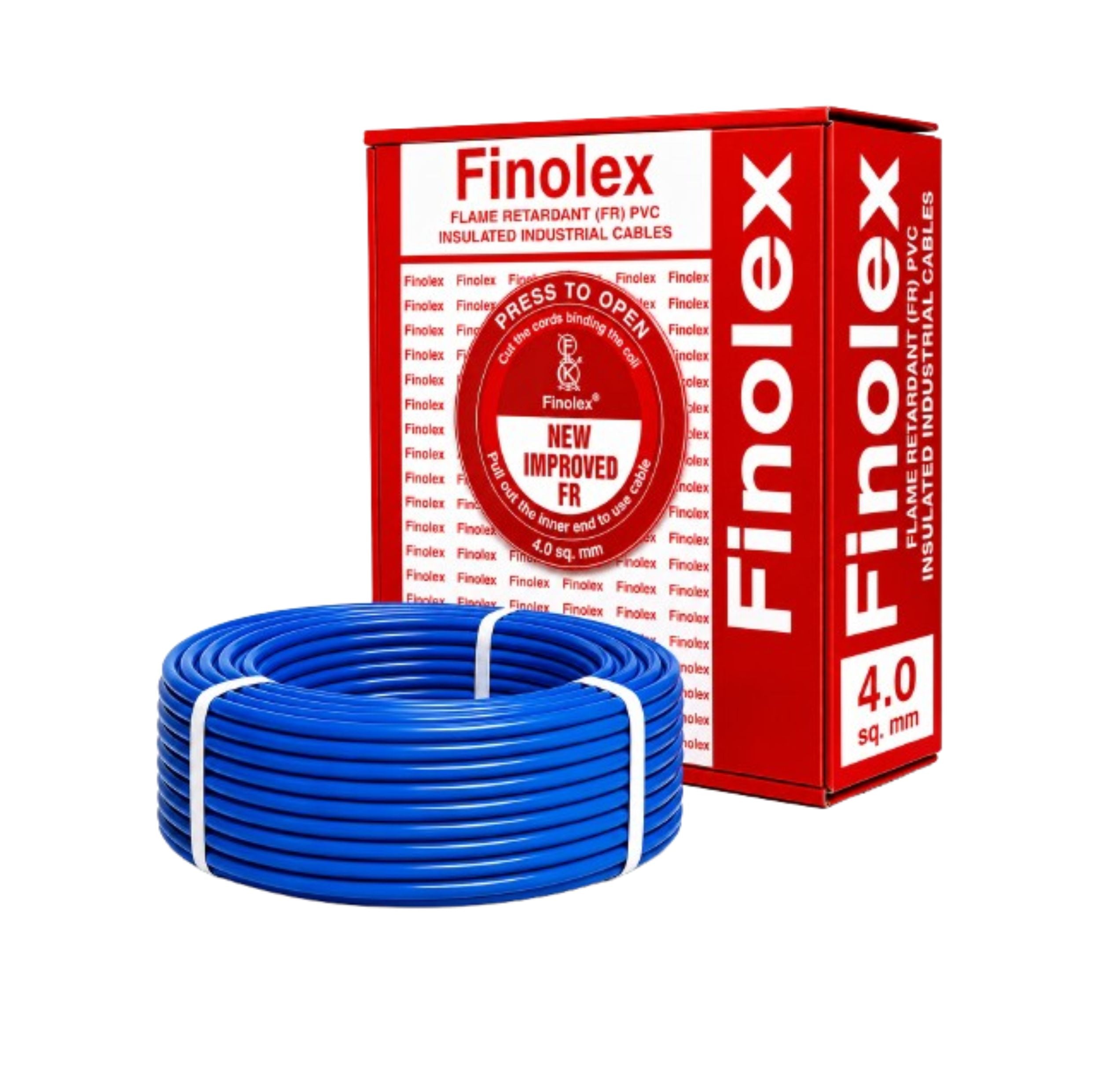 Finolex 4.0SQ MM Wire (90MTR) Silver