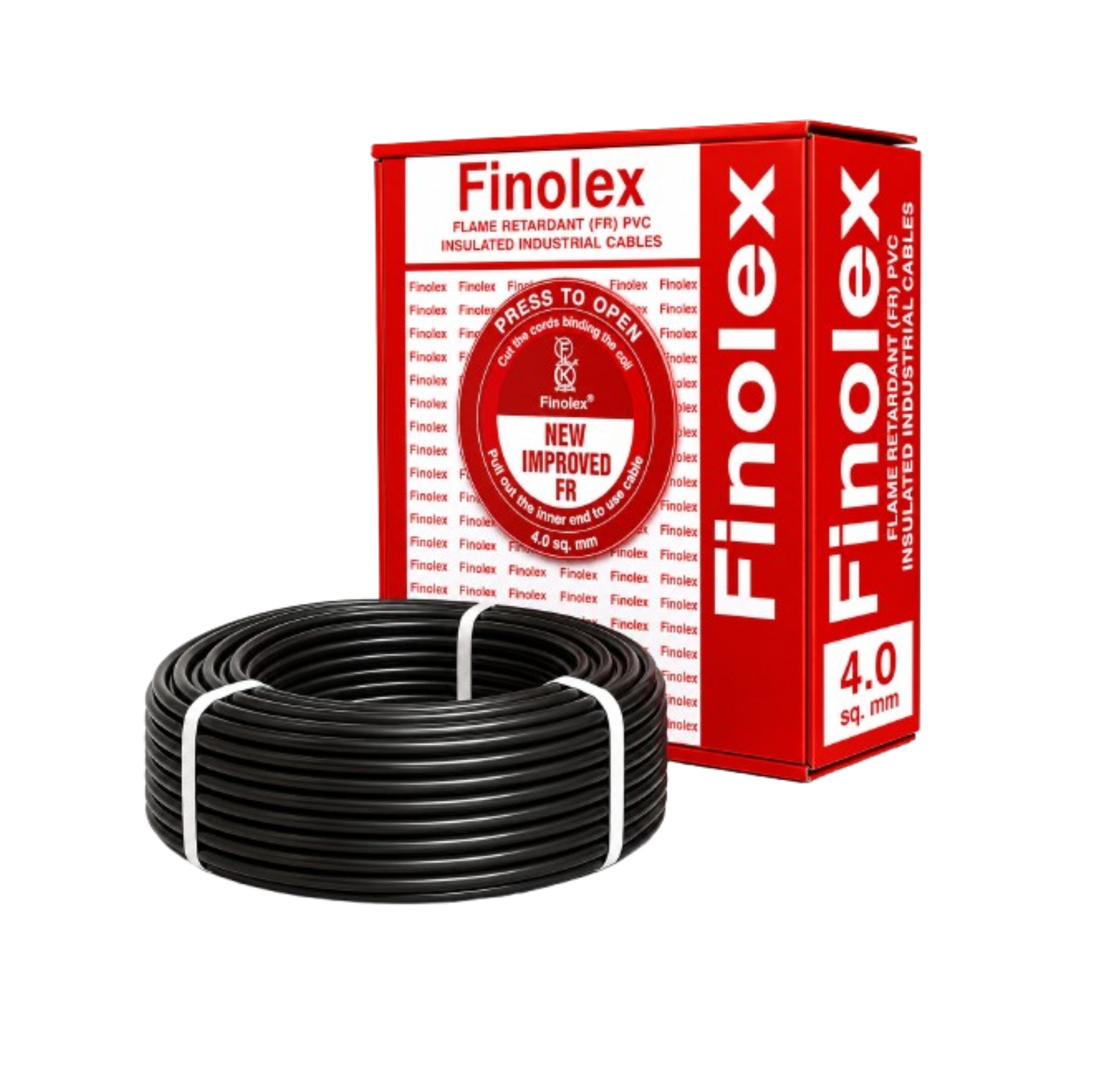 Finolex 4.0SQ MM Wire (90MTR) Silver