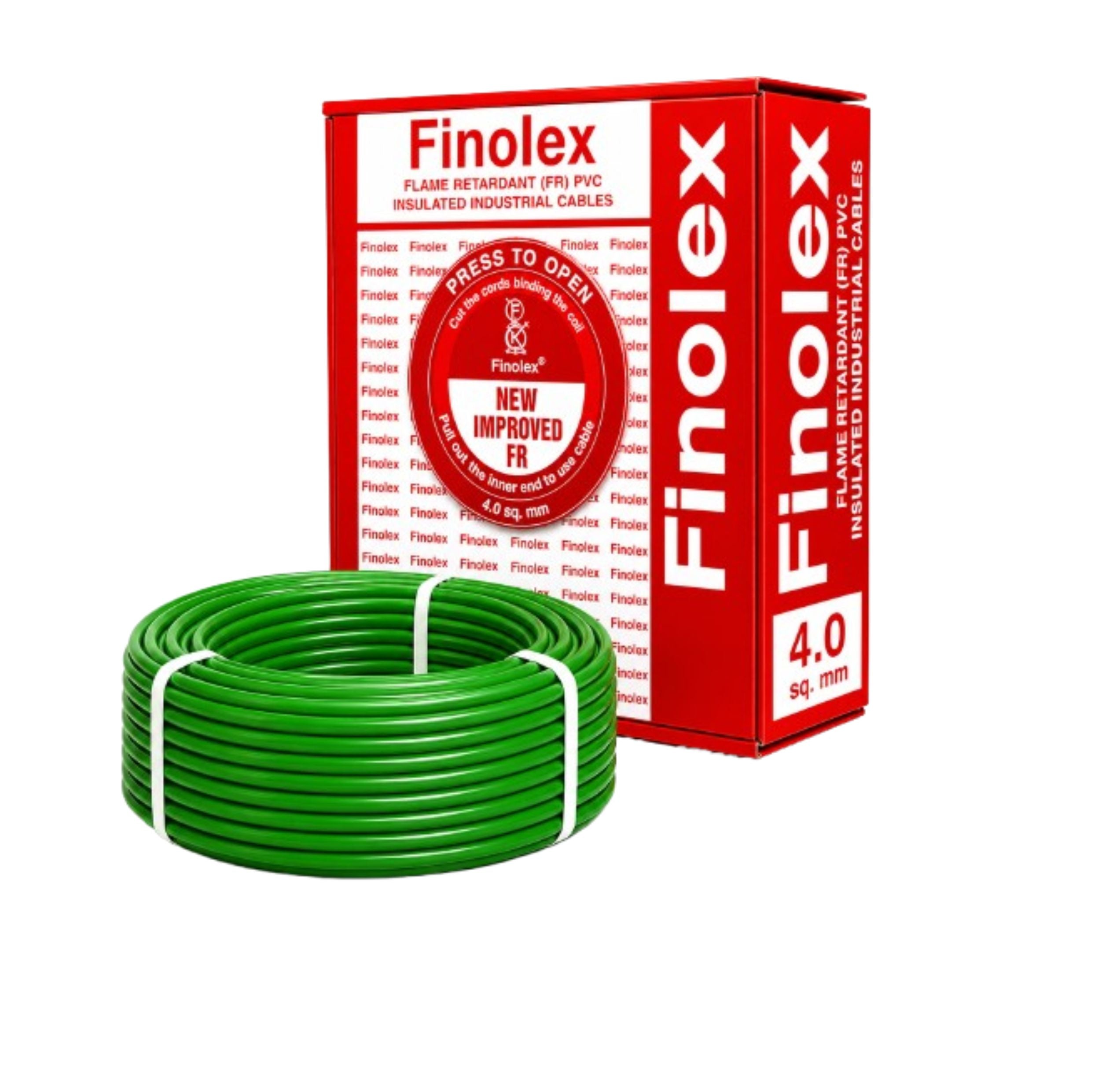 Finolex 4.0SQ MM Wire (90MTR) Silver