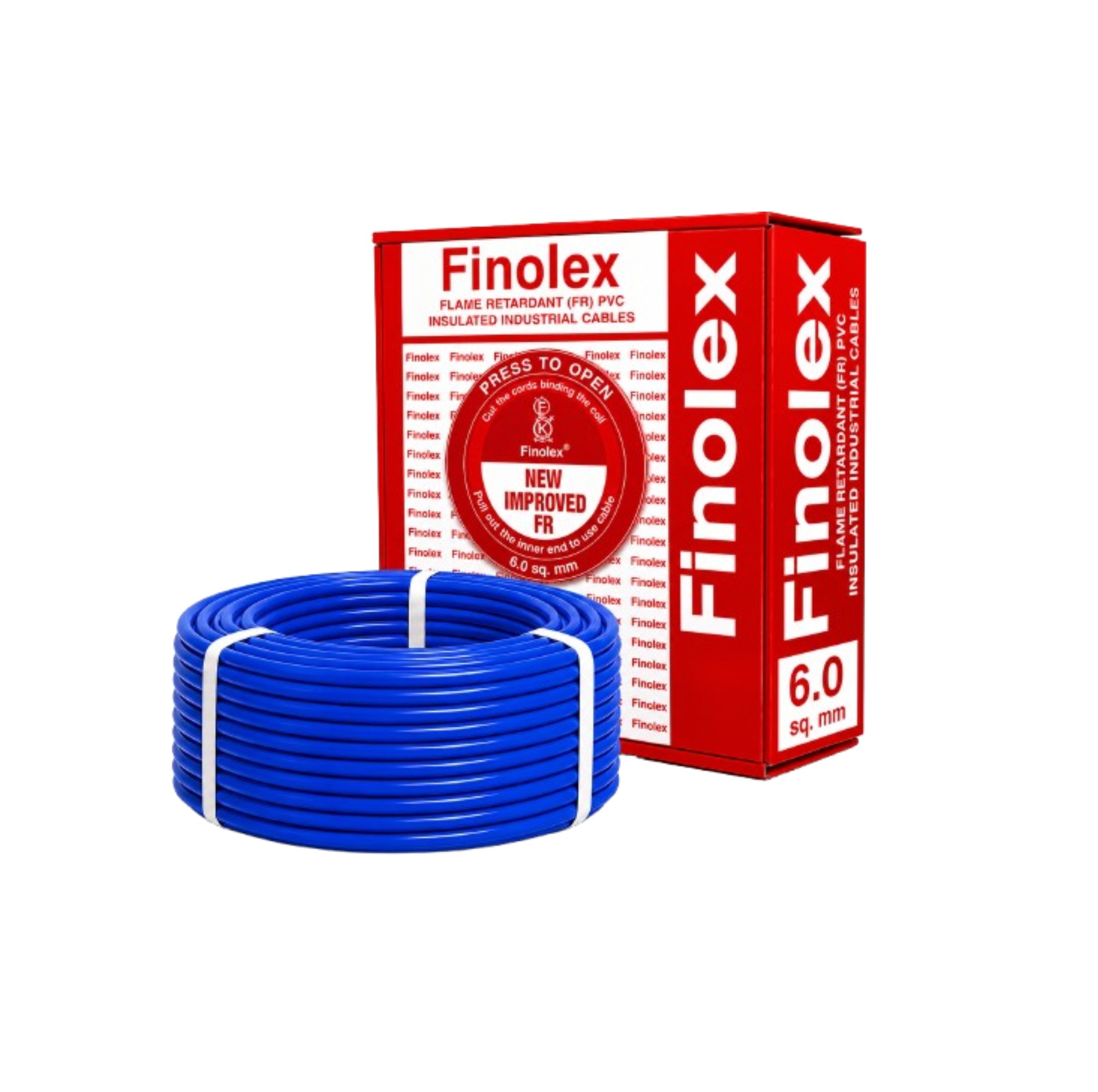 Finolex 6.0SQ MM Wire (90MTR) Silver