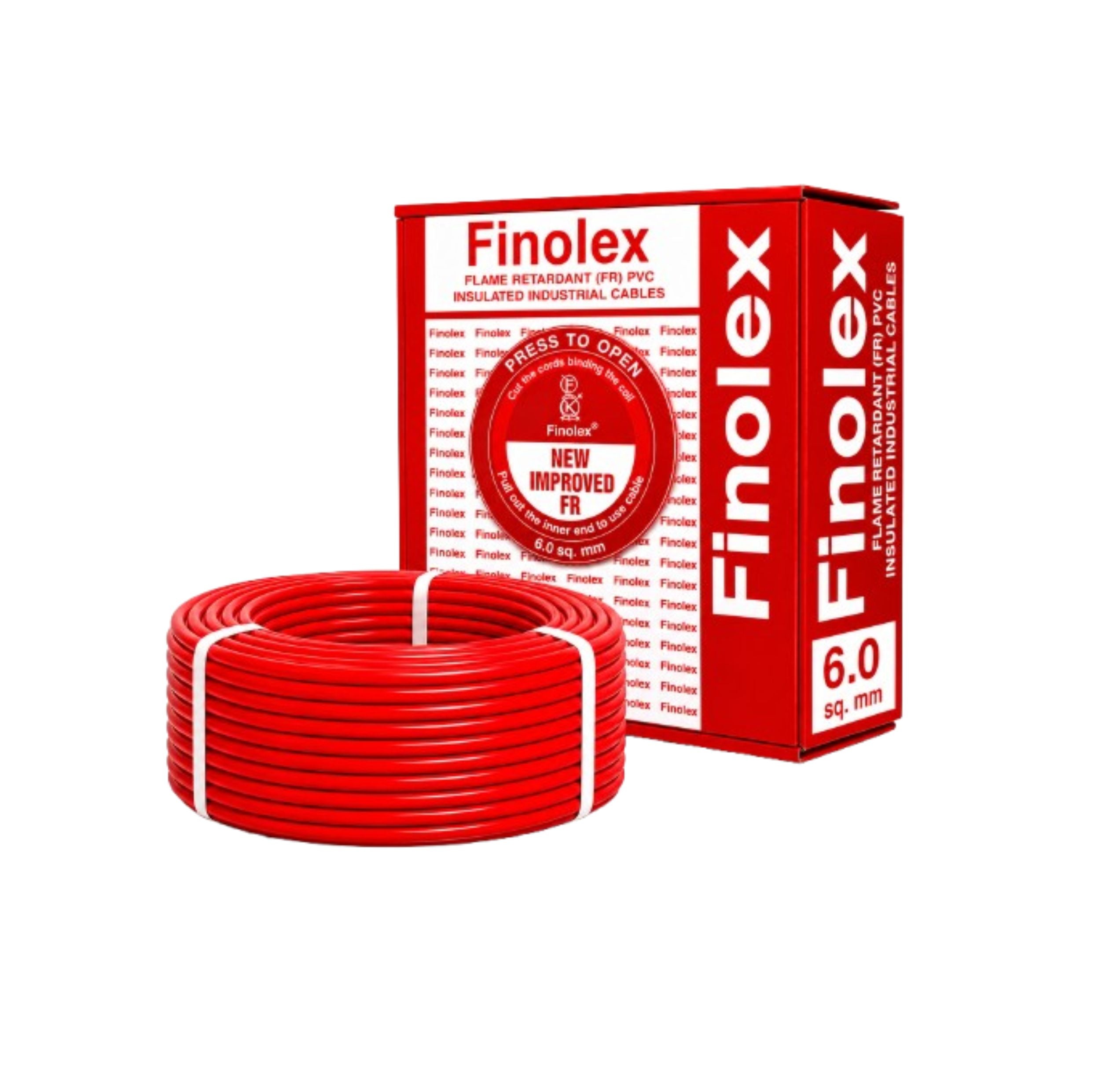 Finolex 6.0SQ MM Wire (90MTR) Silver