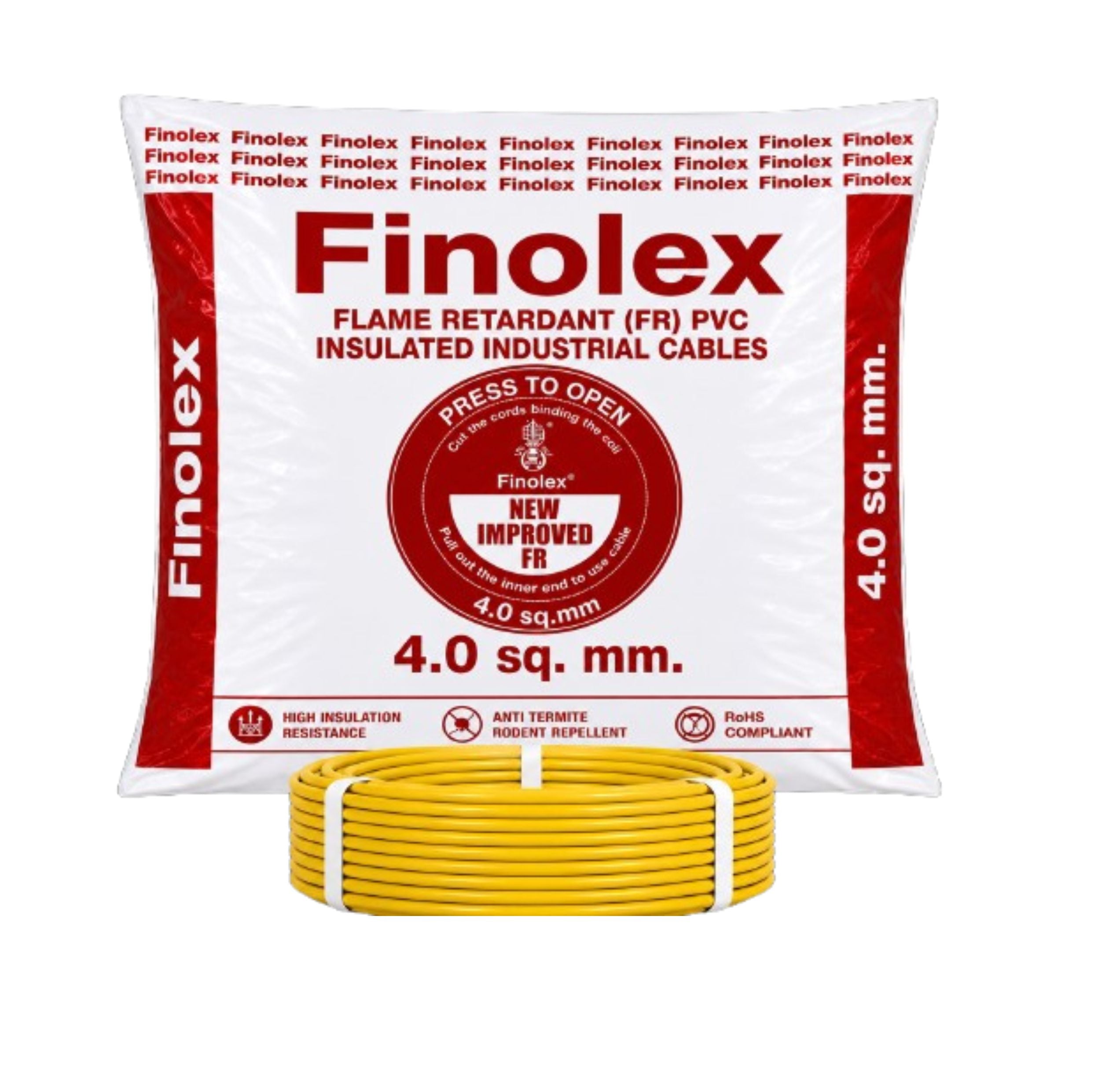 Finolex 4.0SQ MM Wire (180MTR)