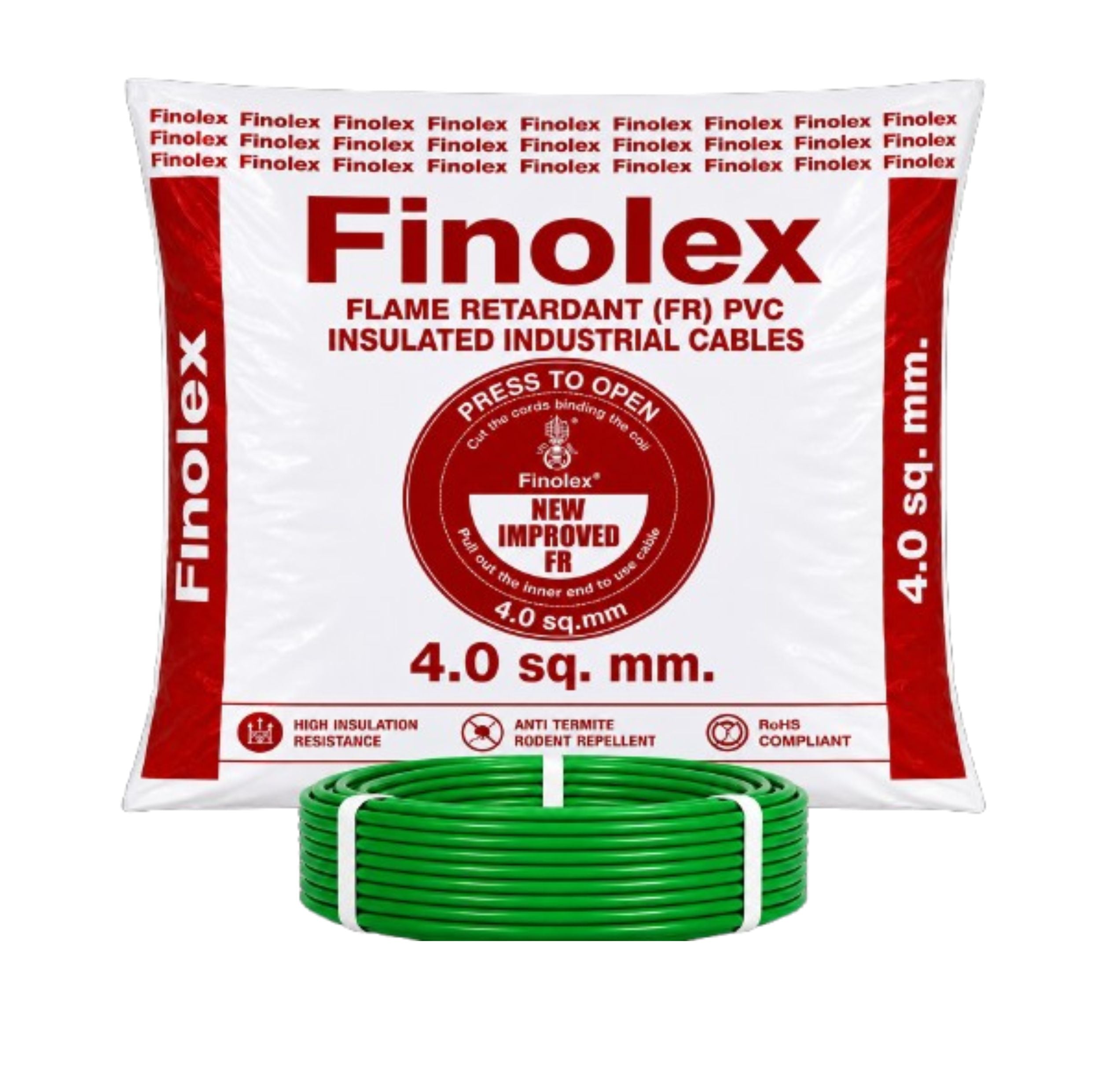 Finolex 4.0SQ MM Wire (180MTR)