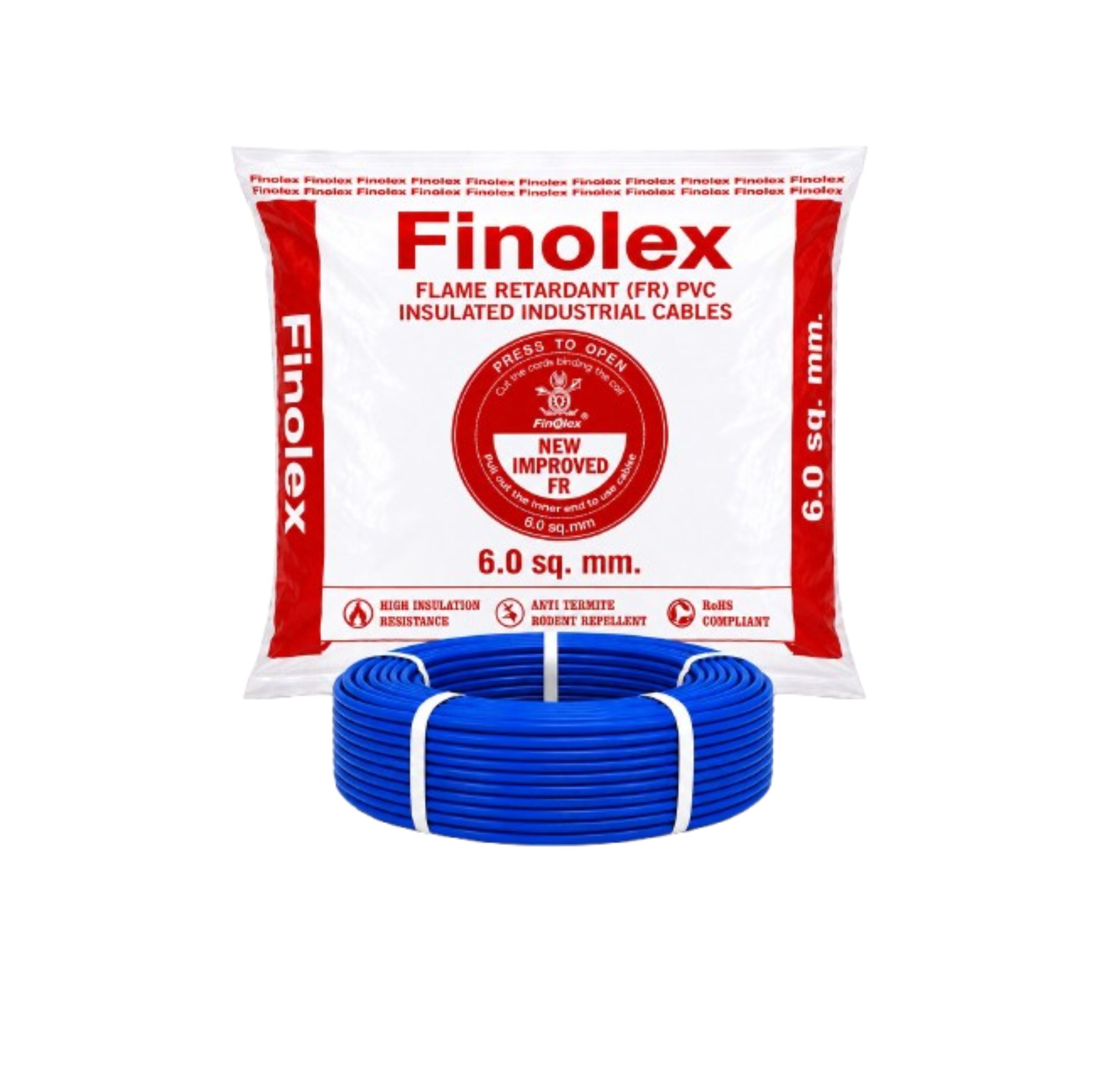 Finolex 6.0SQ MM Wire (180MTR)