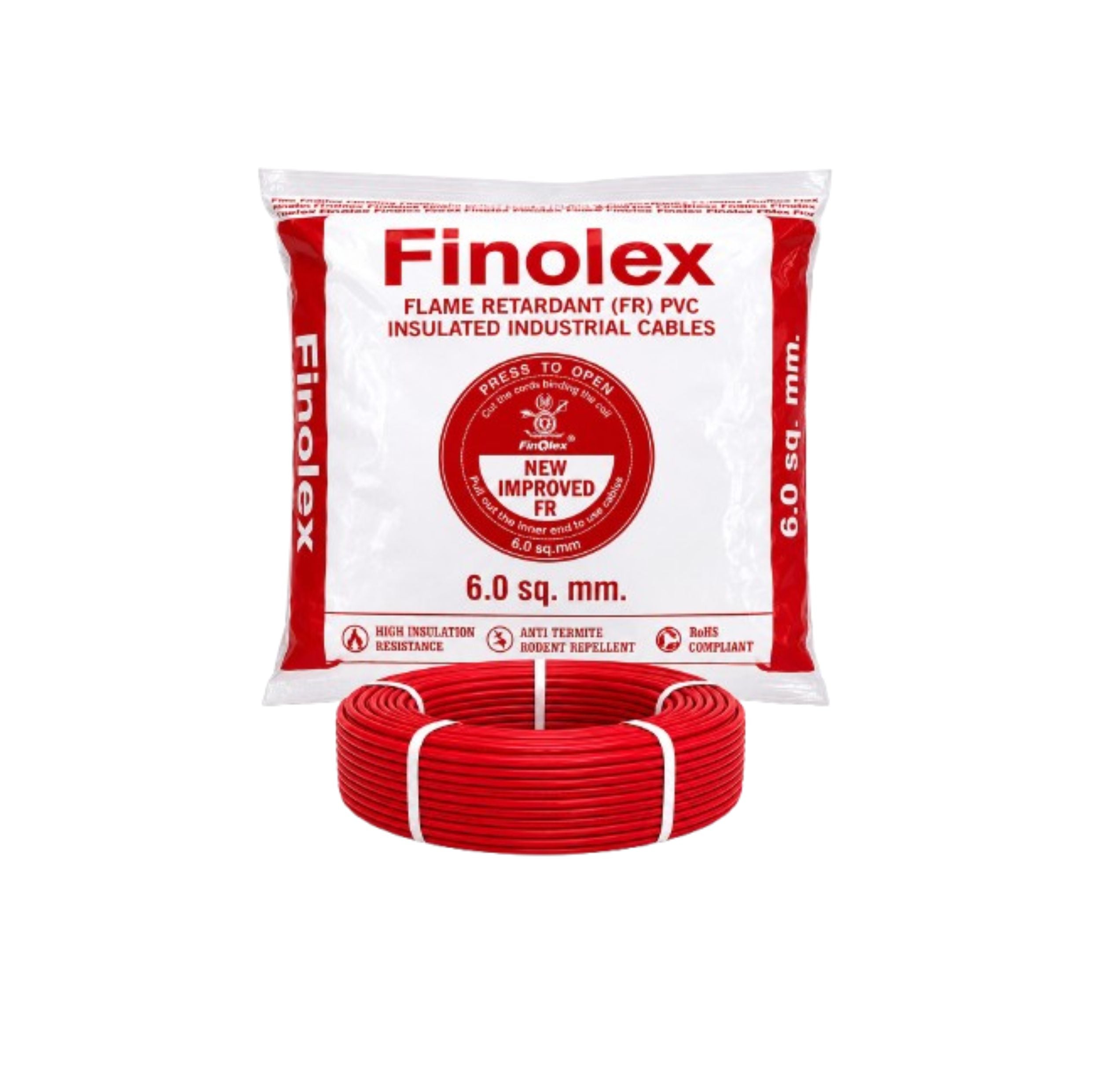 Finolex 6.0SQ MM Wire (180MTR)