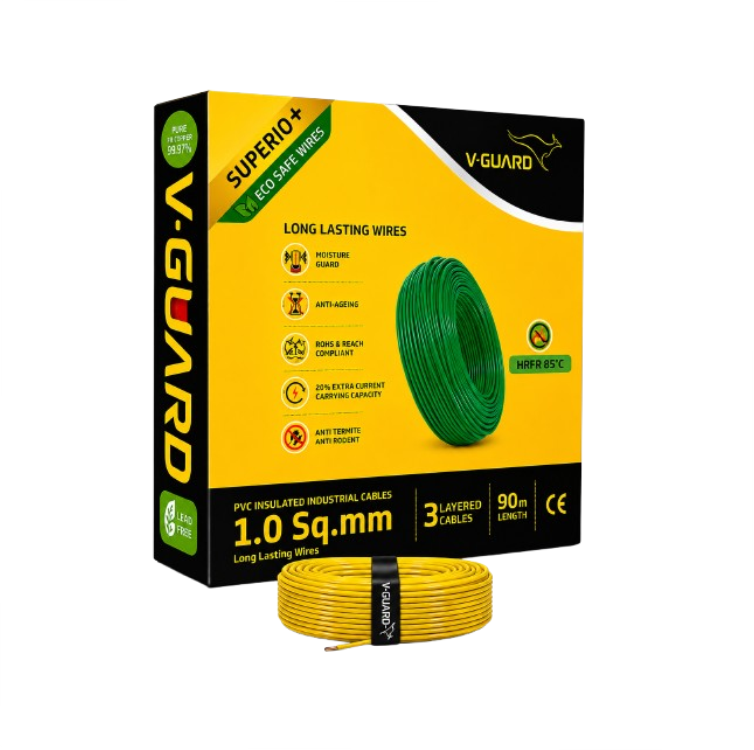 V-Guard Superio+ HRPR 1.0 SQ MM(90MTR)
