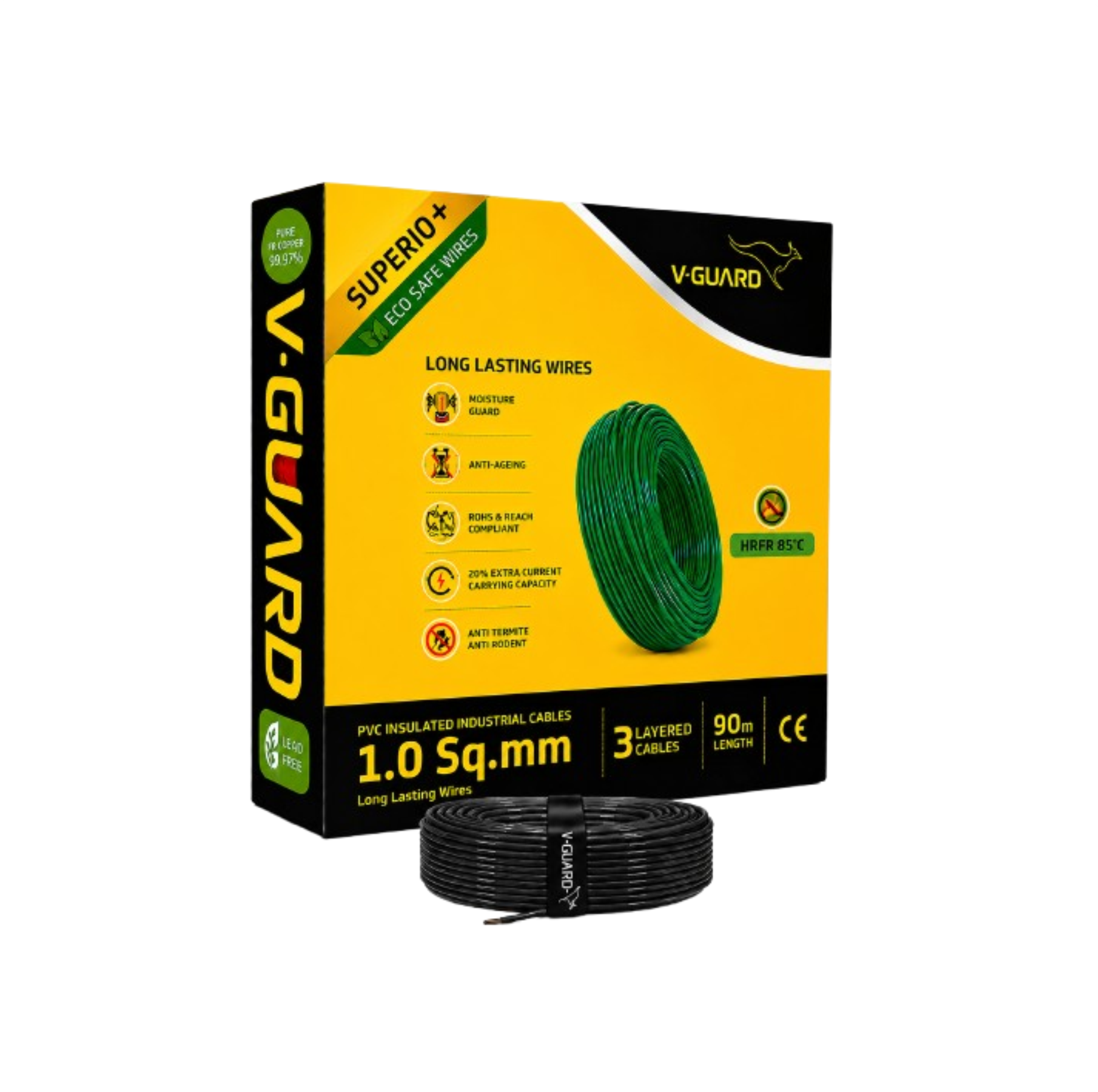 V-Guard Superio+ HRPR 1.0 SQ MM(90MTR)