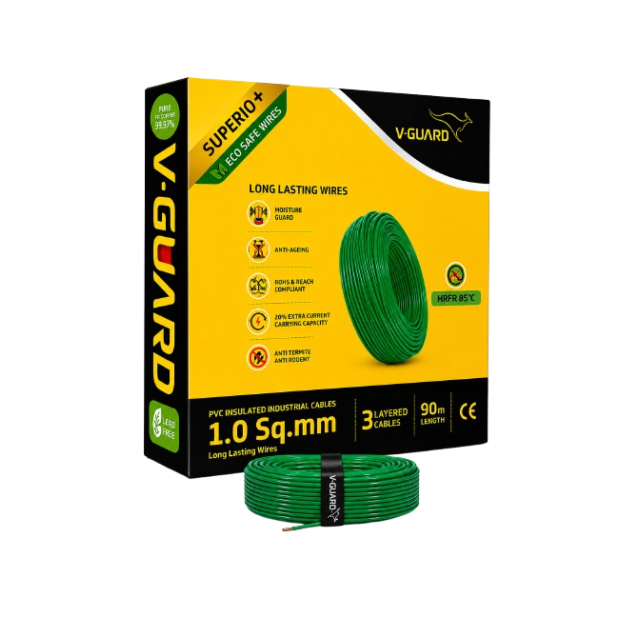 V-Guard Superio+ HRPR 1.0 SQ MM(90MTR)