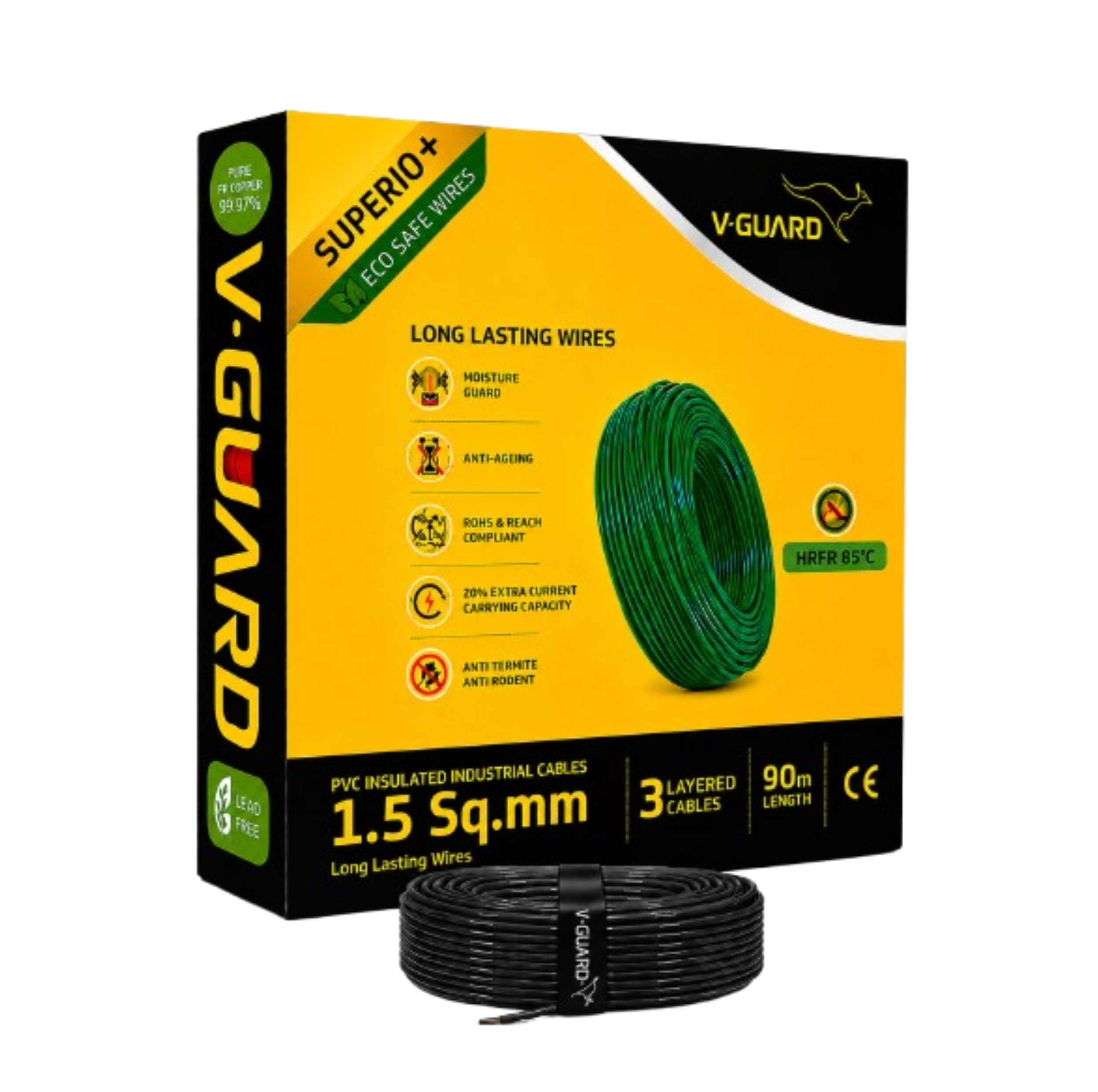 V-Guard Superio+ HRPR 1.5 SQ MM(90MTR)