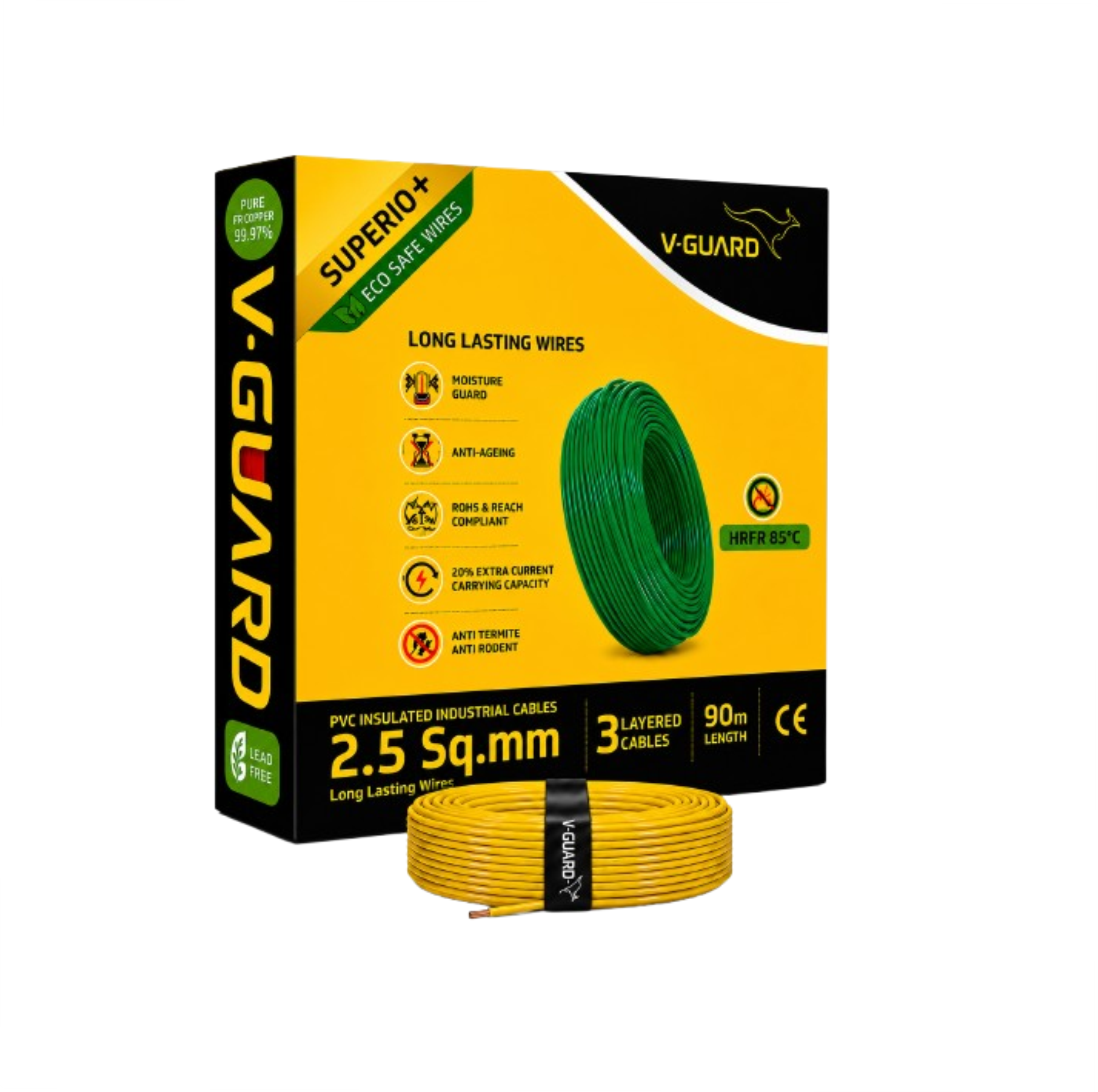 V-Guard Superio+ HRPR 2.5 SQ MM(90MTR)