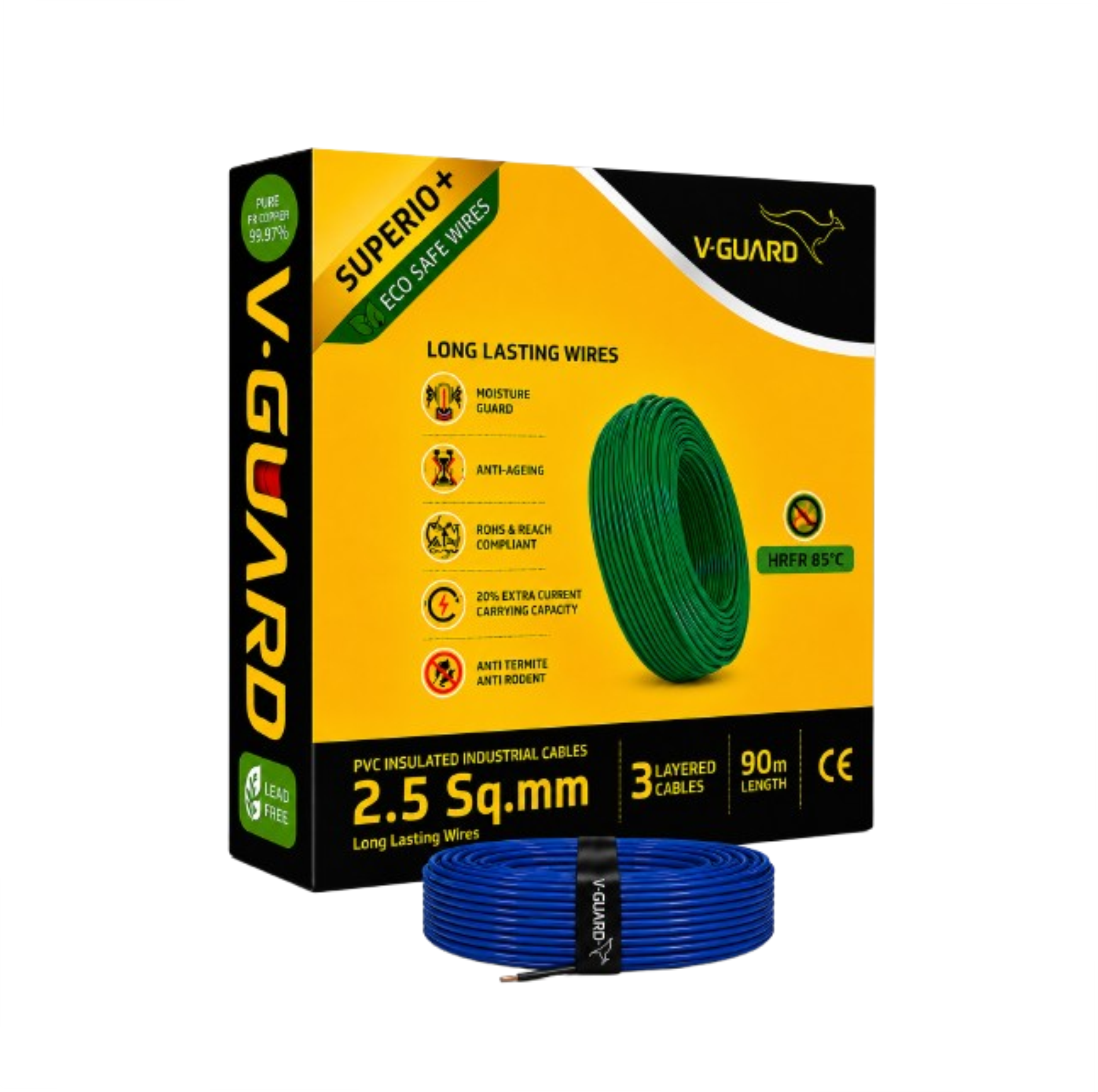 V-Guard Superio+ HRPR 2.5 SQ MM(90MTR)