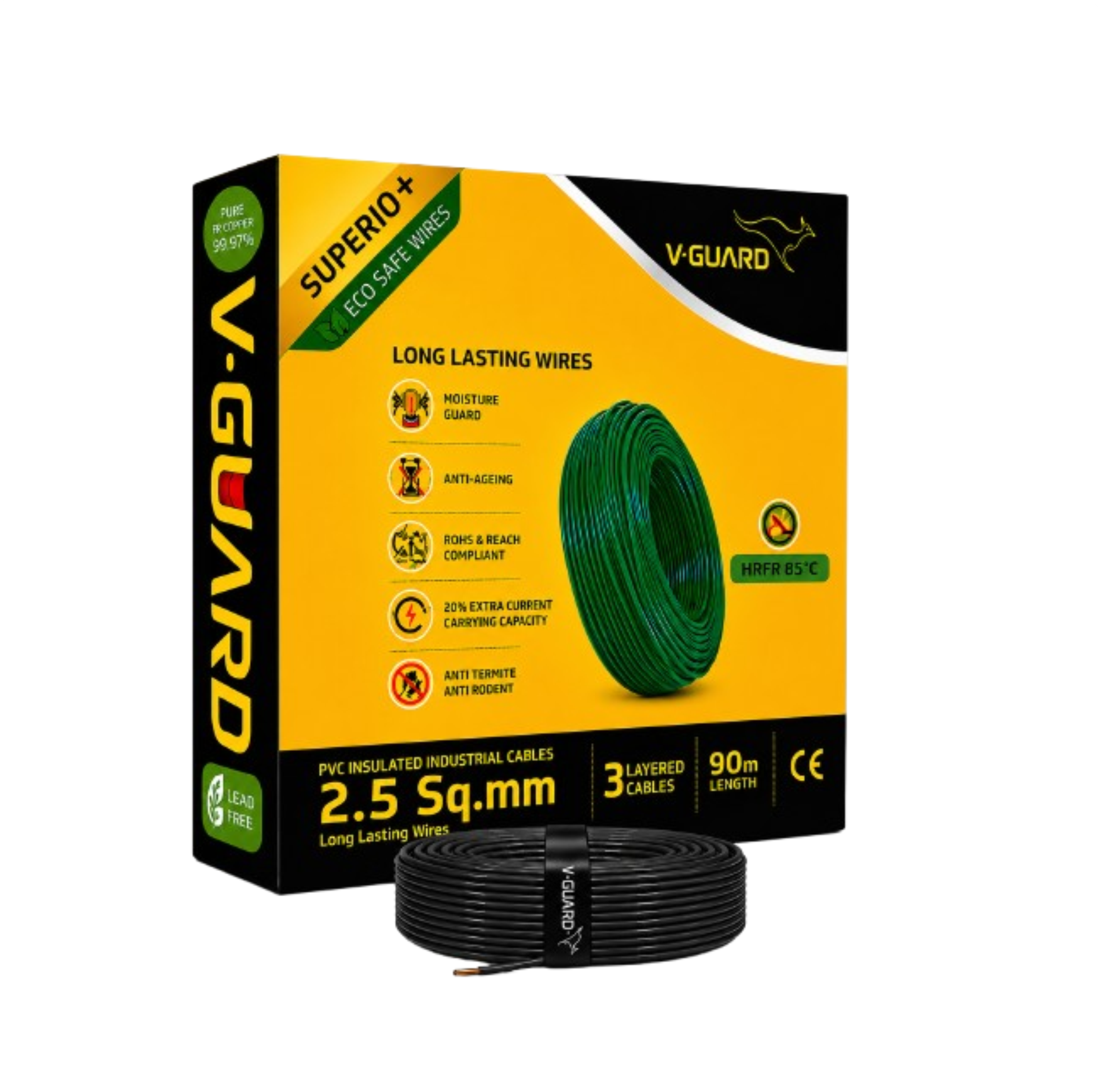 V-Guard Superio+ HRPR 2.5 SQ MM(90MTR)