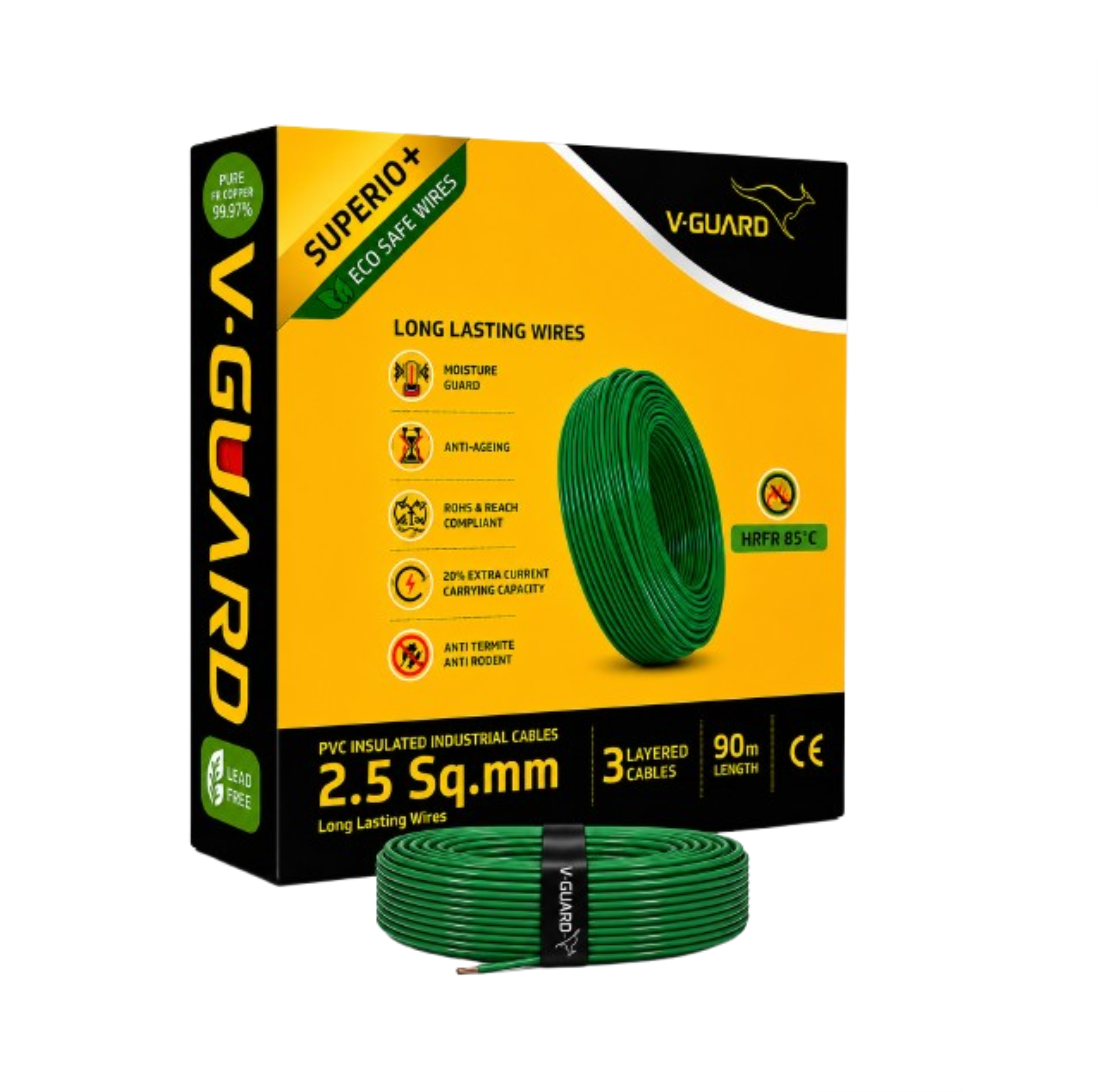 V-Guard Superio+ HRPR 2.5 SQ MM(90MTR)