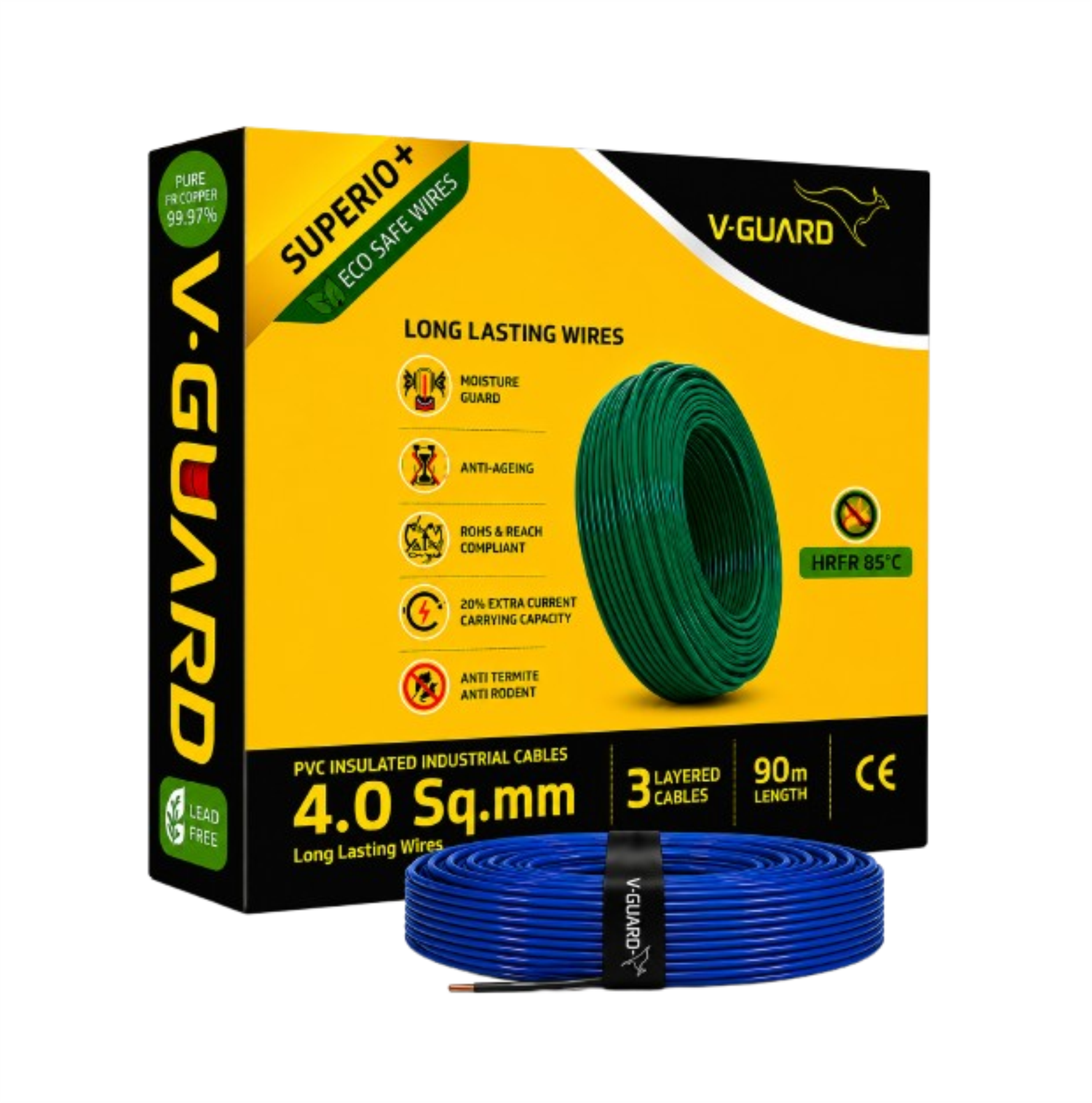 V-Guard Superio+ HRPR 4.0 SQ MM(90MTR)