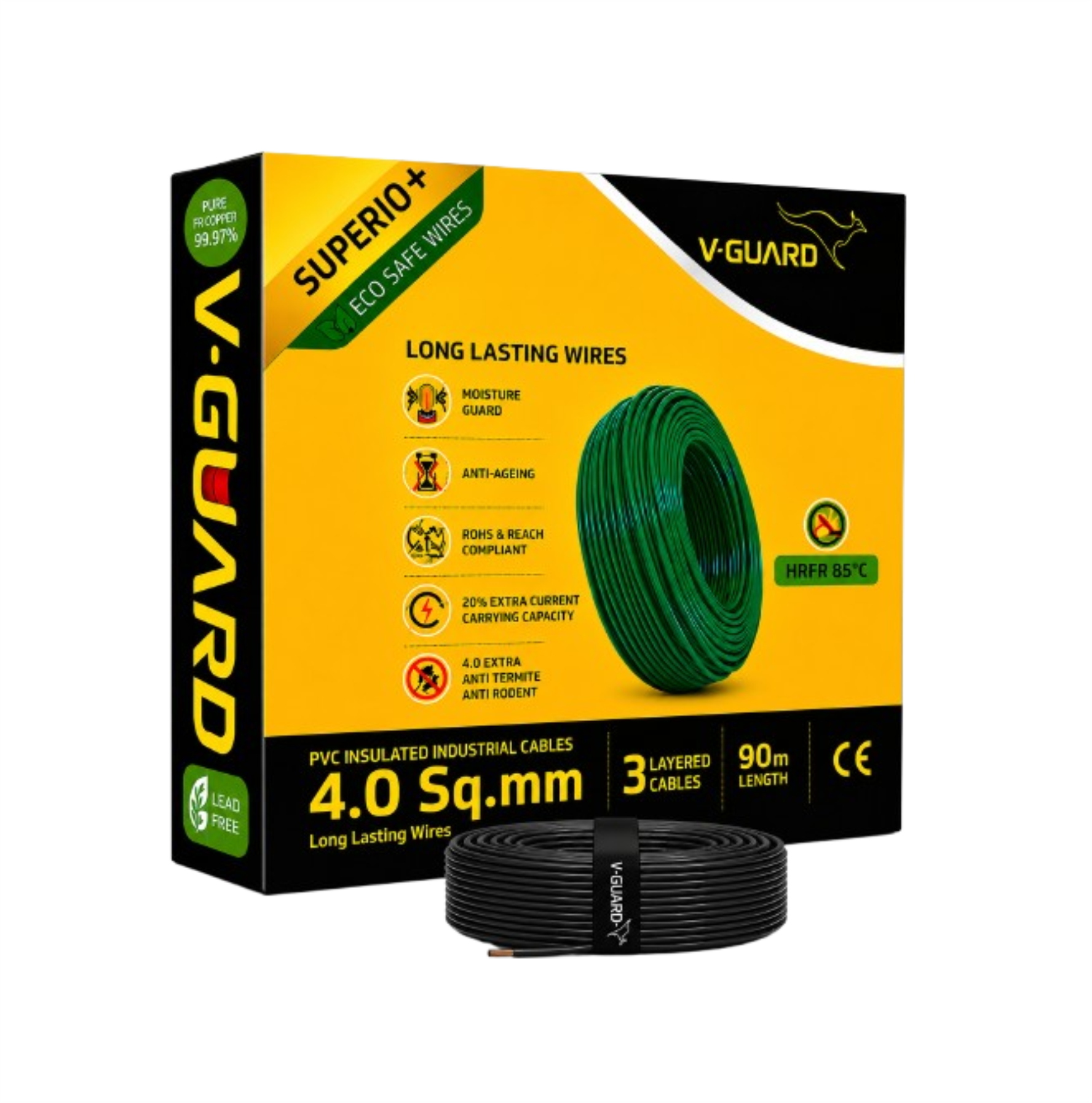 V-Guard Superio+ HRPR 4.0 SQ MM(90MTR)