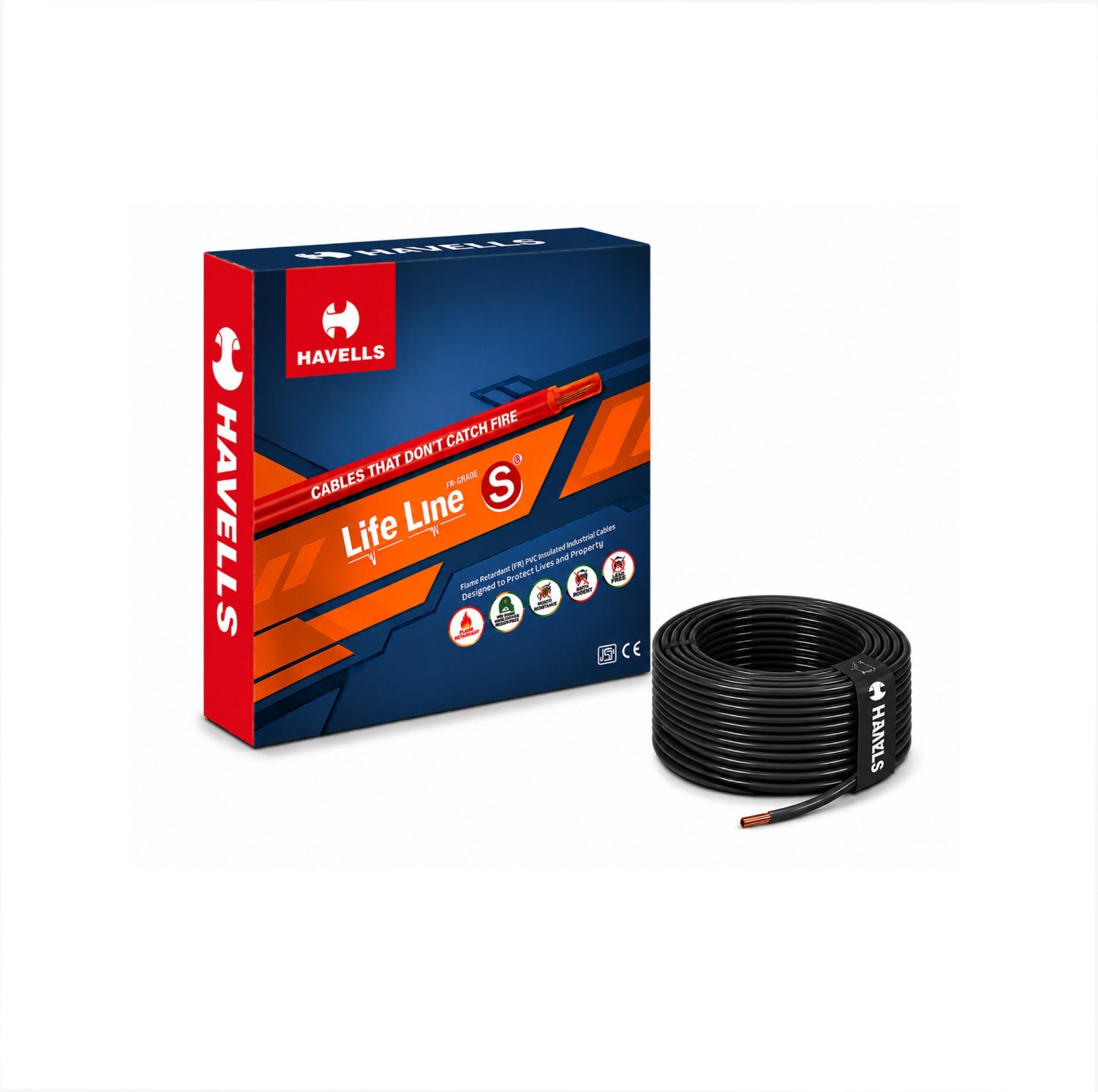 Havells Life Line Plus S3 FR Wire 1.0sqm 90mtr