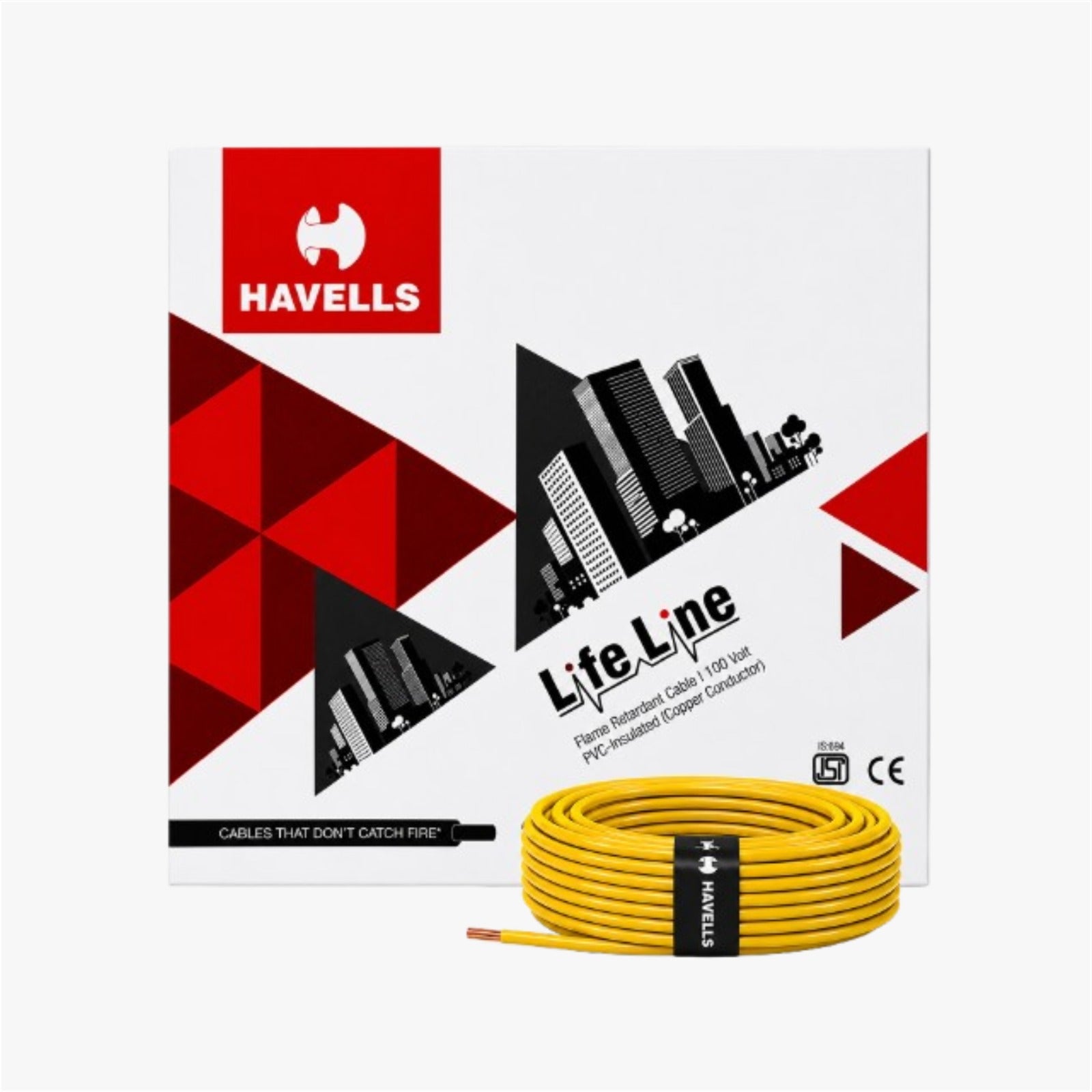 Havells Life Line FR PVC Insulated Flexible Cable 1.0sqm 180mtr
