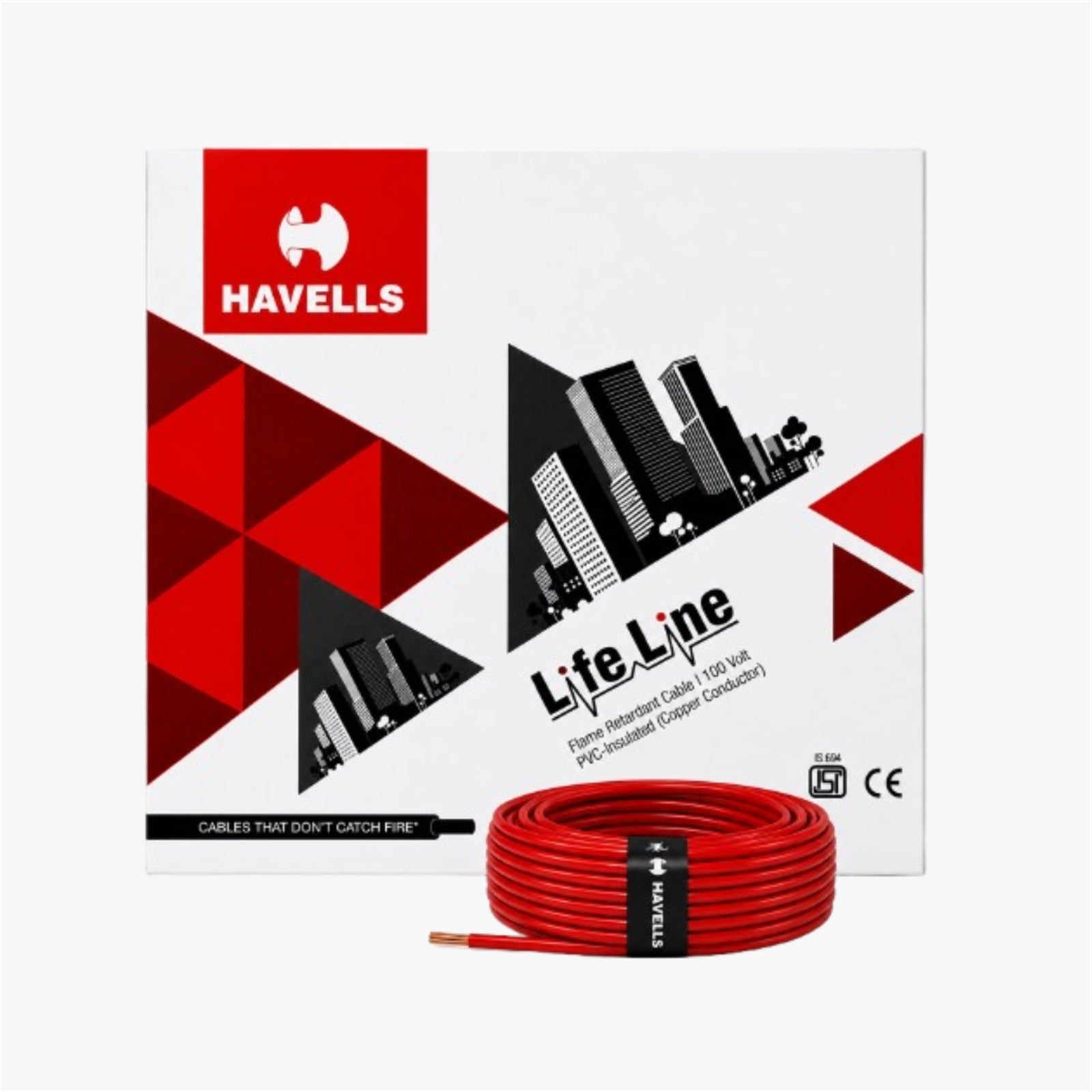 Havells Life Line FR PVC Insulated Flexible Cable 4.0sqm 180mtr
