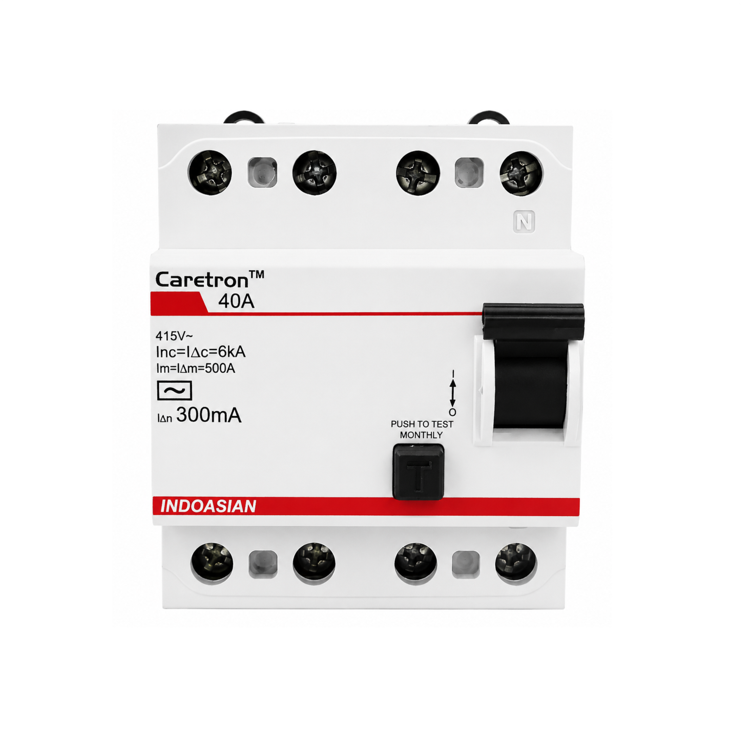 Indoasian Caretron RCCB 25A Four Pole