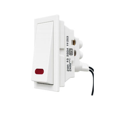 20A 1 Way Switch With Neon 250W Sabl Load