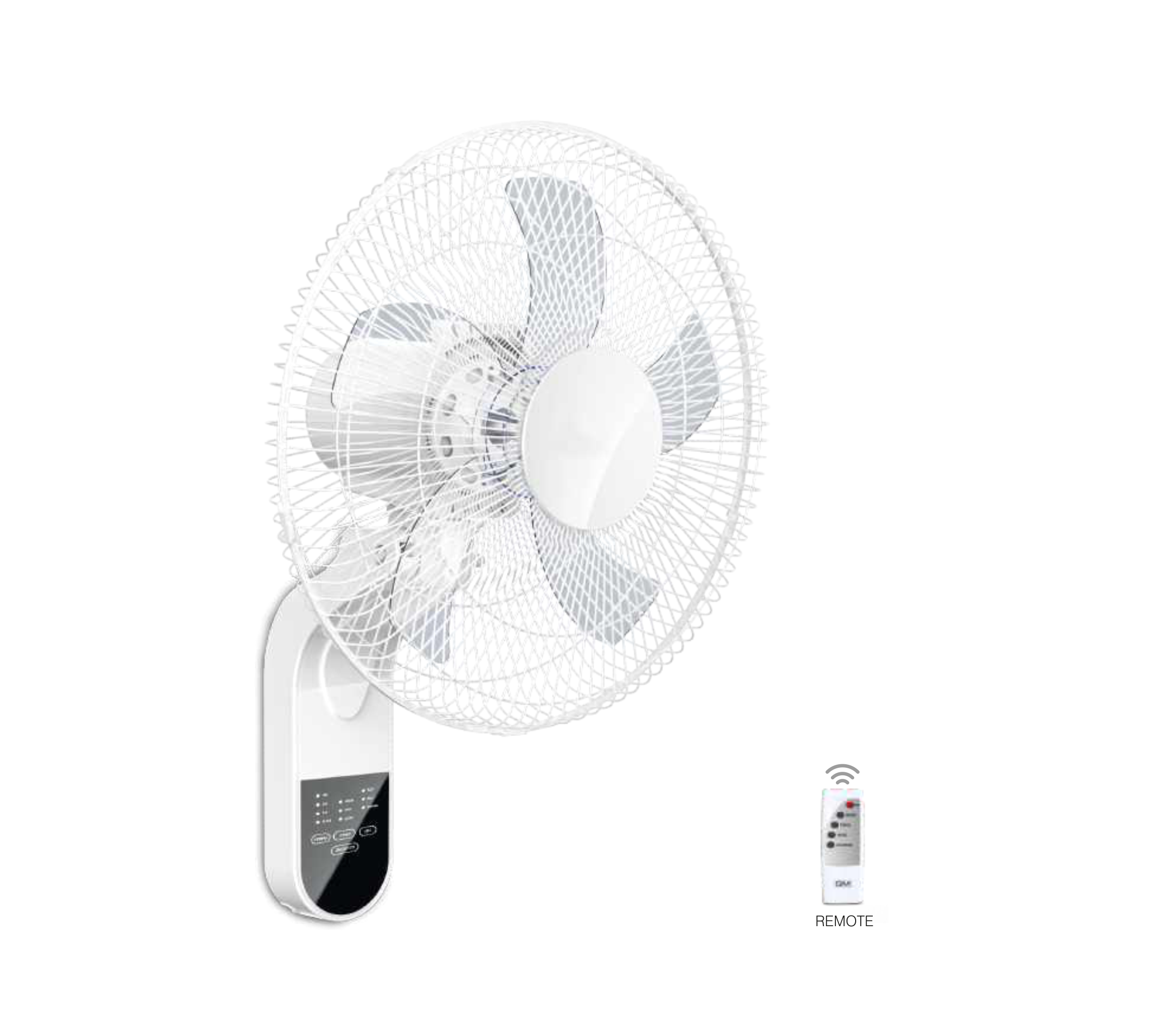 Gm Livofive Wall Fan With Remote