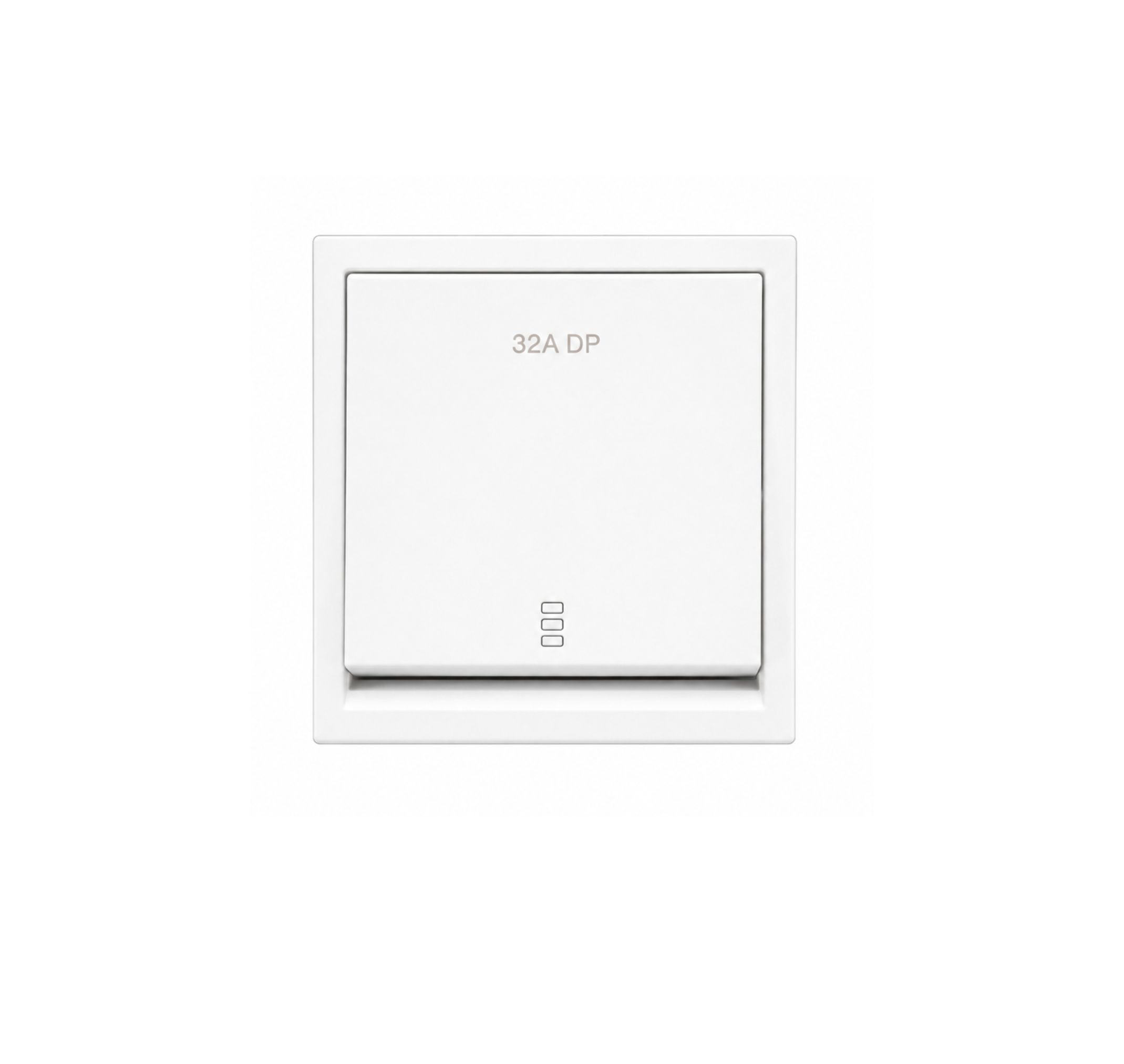 GM Cuba Frato Flat Switches Switches 32A D.P. Switch With Neon