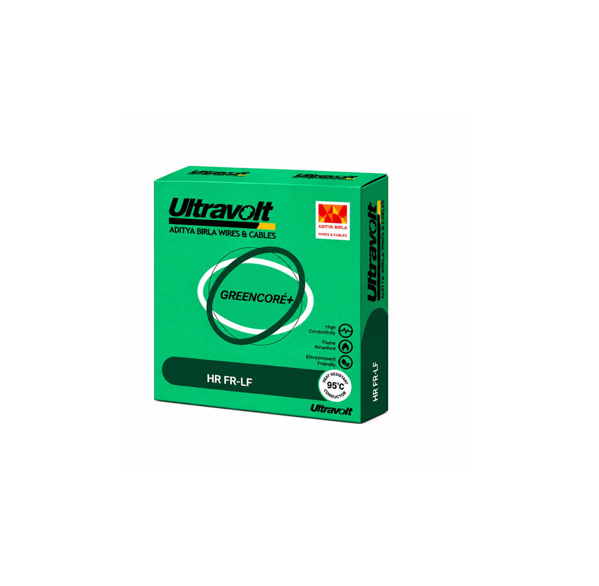 Ultravolt Green Core 1.5SQ MM Wire (90MTRS)
