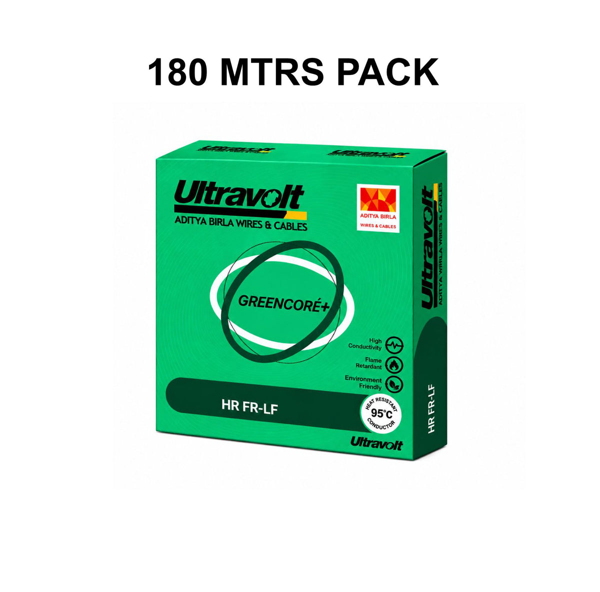 Ultravolt Green Core 1.5SQ MM Wire (180MTRS)