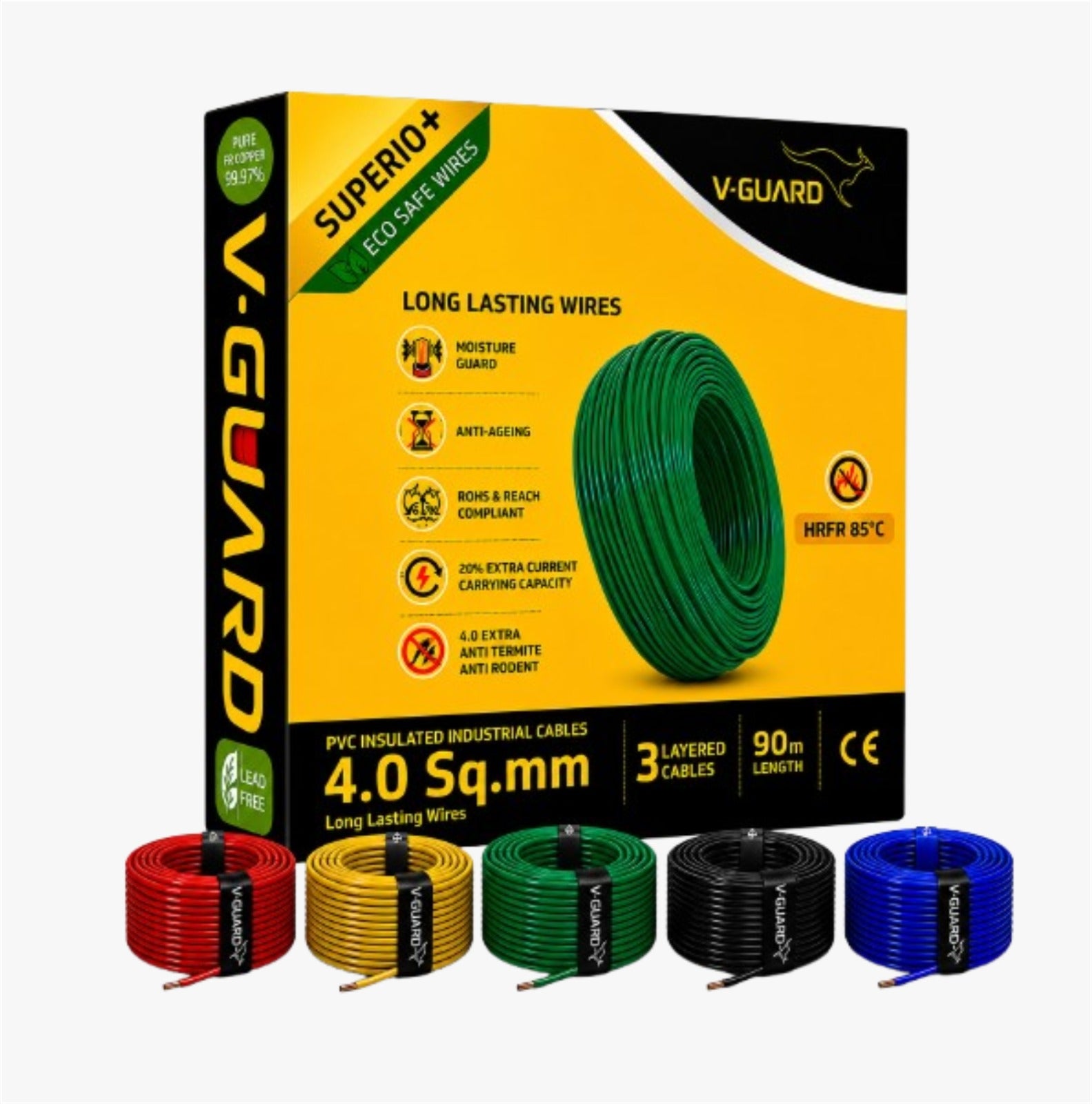 V-Guard Superio+ HRPR 2.5 SQ MM(90MTR)